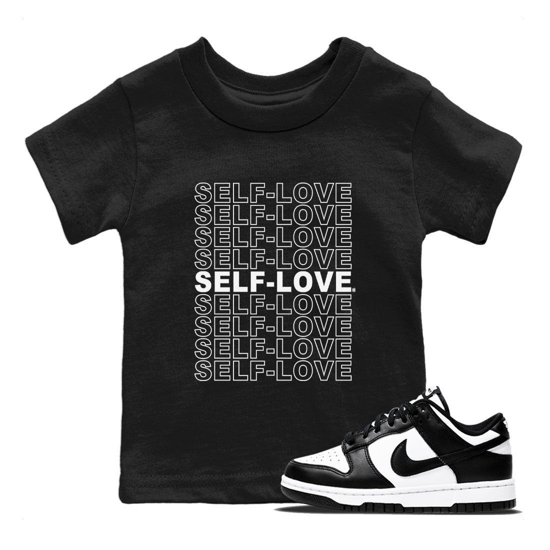 Self Love Kids Tops - Dunk Panda