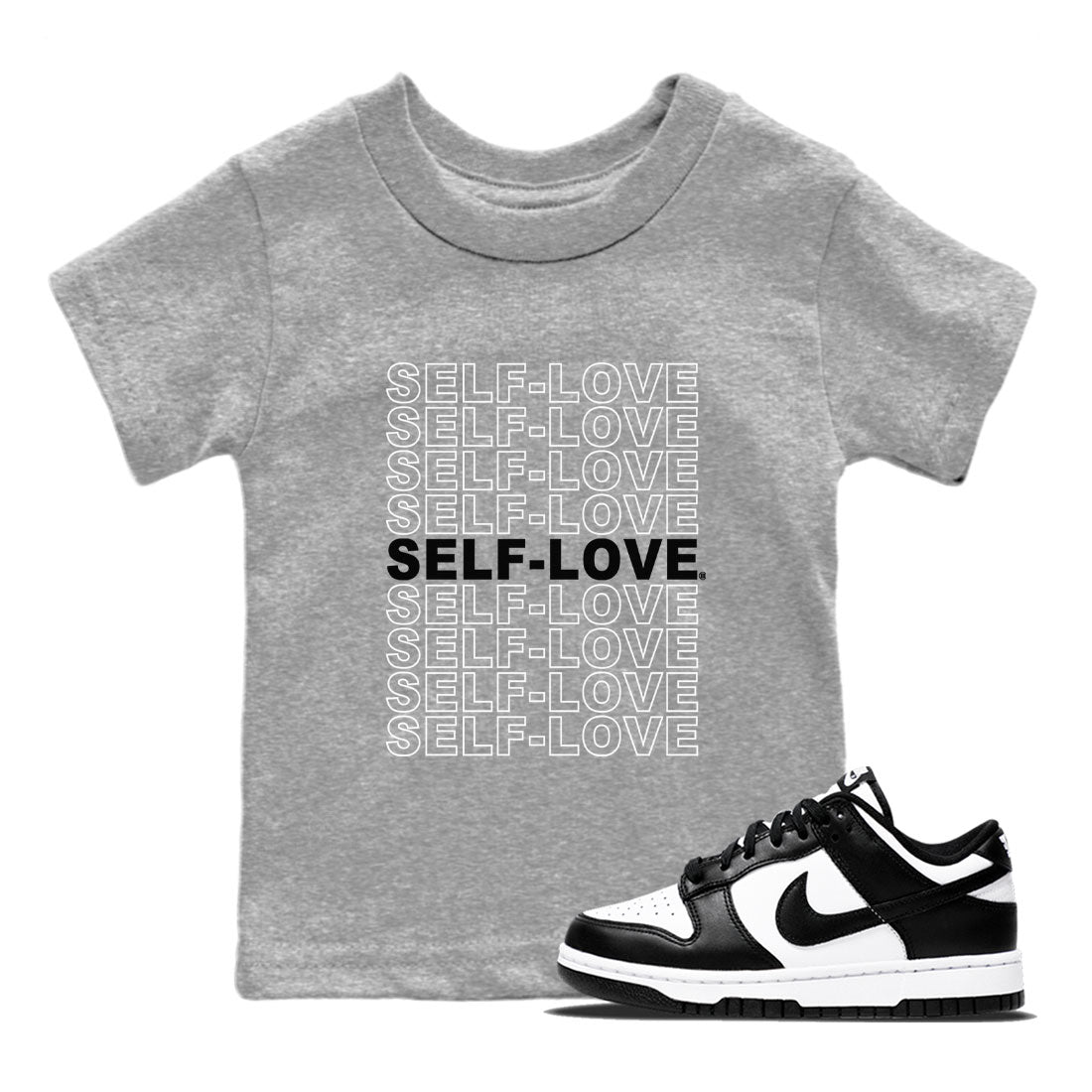 Self Love Kids Tops - Dunk Panda