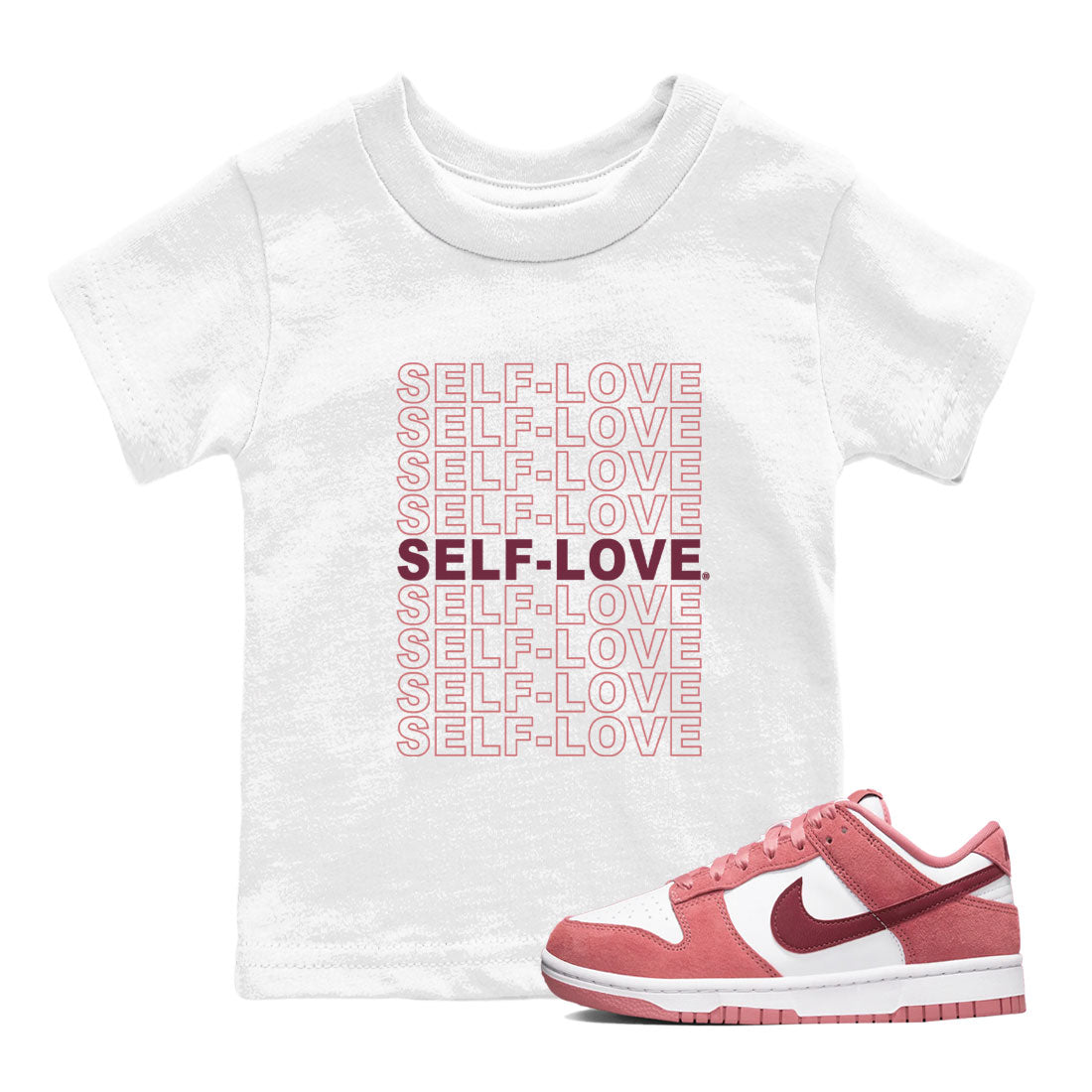 Self Love snkmatch Tee Kids - Dunk Valentines Day 2024