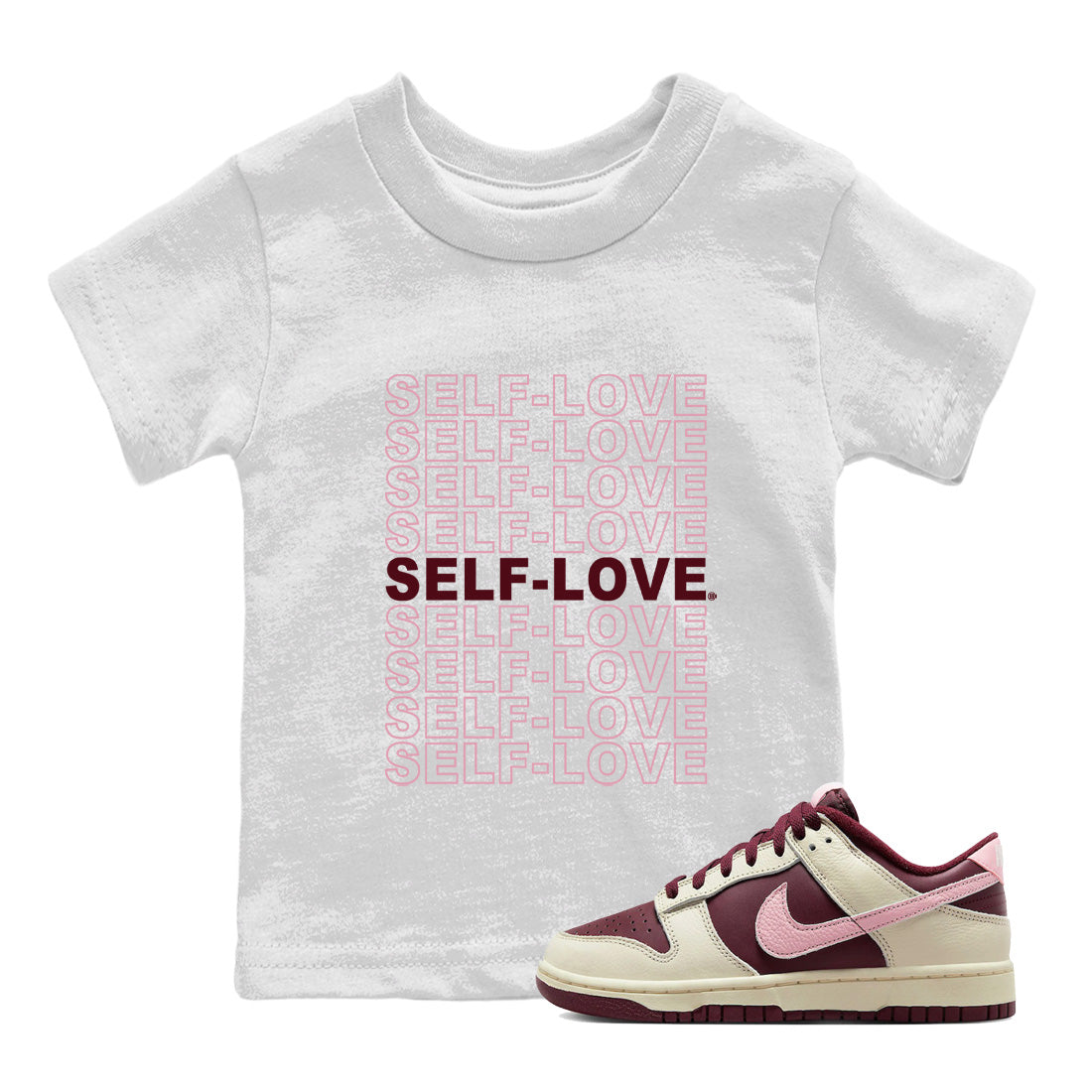 Self Love Kids Tops - Dunk Valentines Day