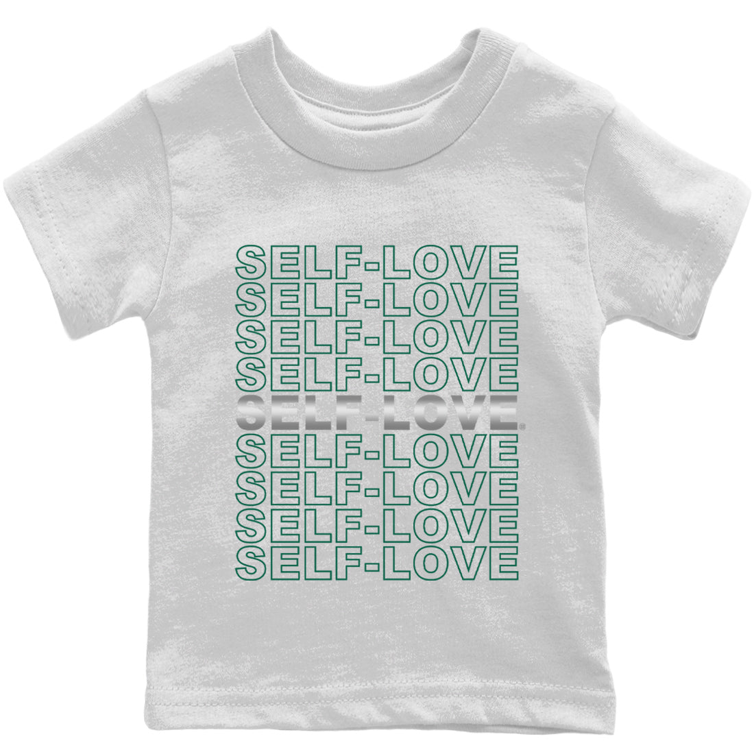 Self Love Kids Tops - Air Jordan 1 Gorge Green