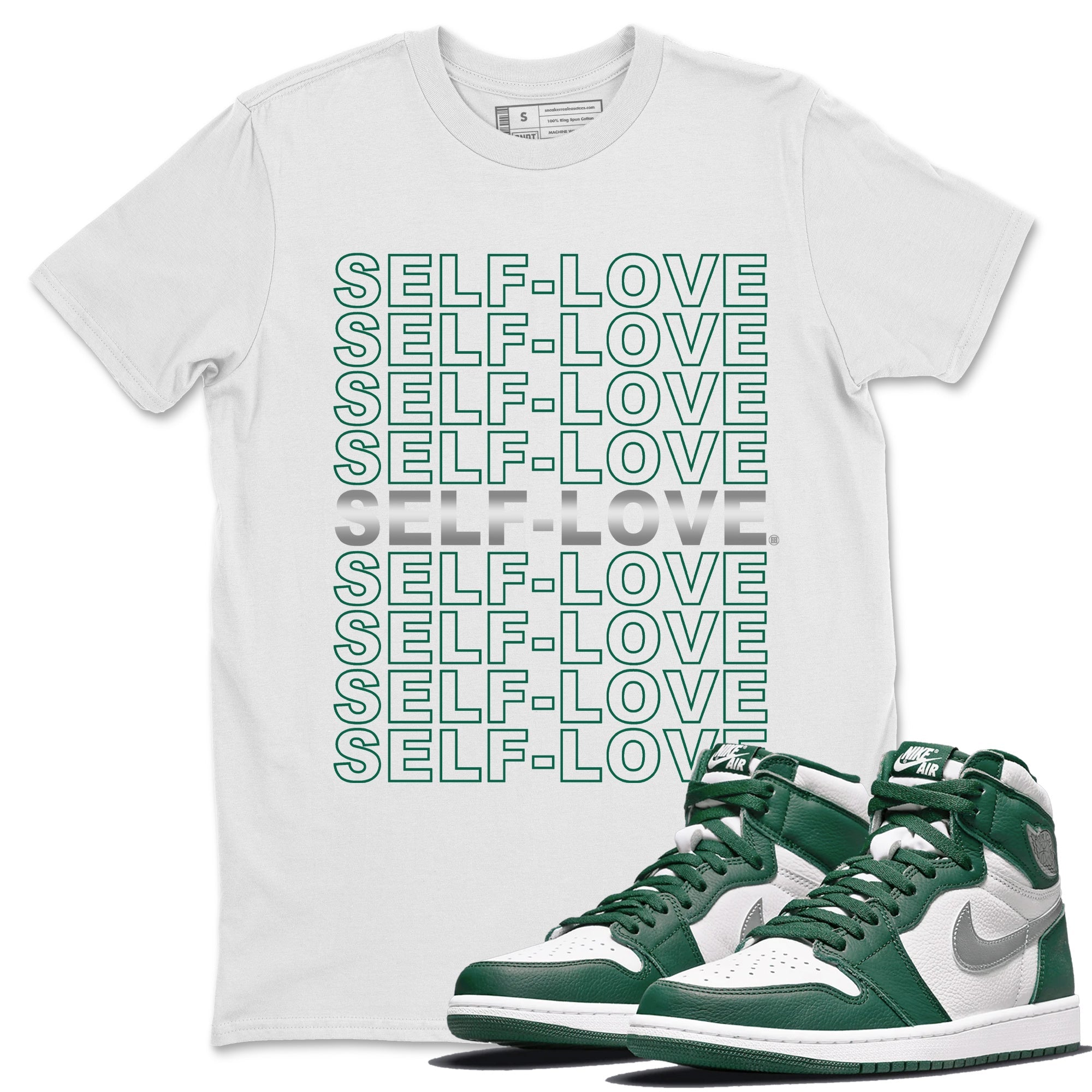 Self Love Unisex Tops - Air Jordan 1 Gorge Green