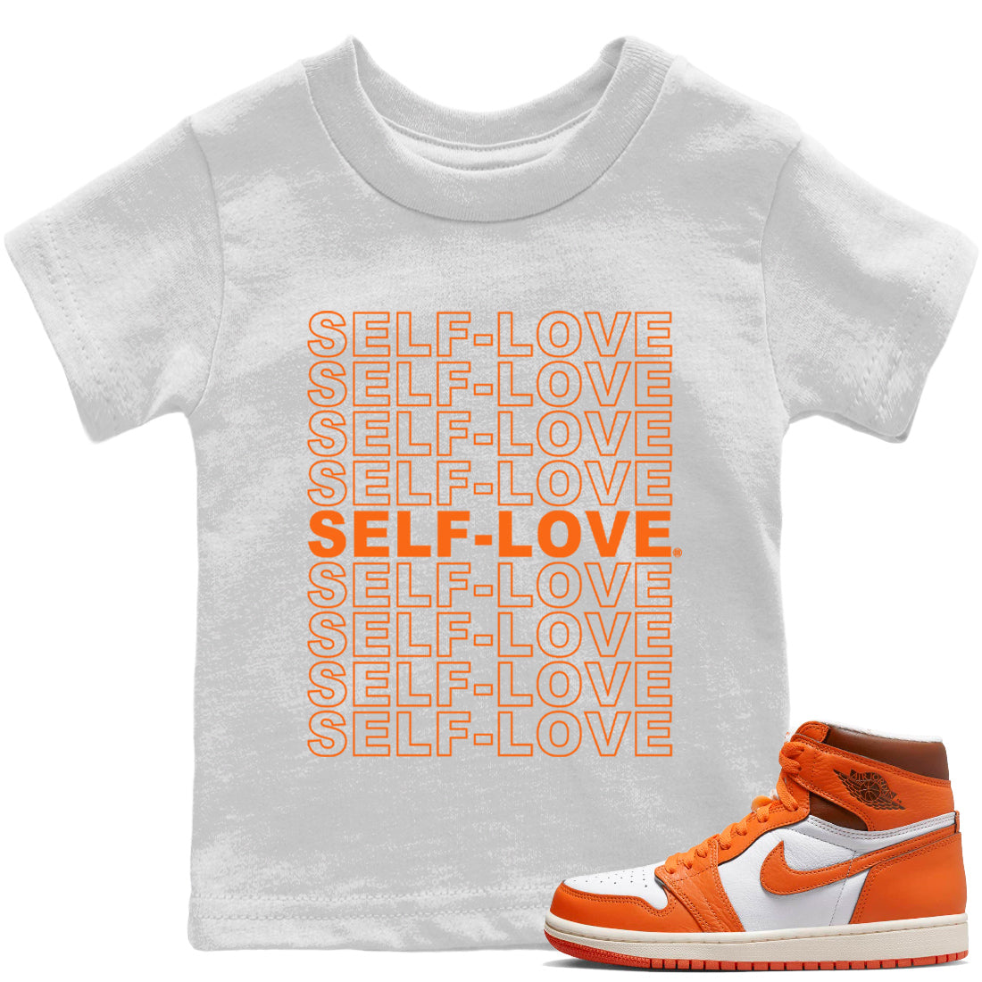 Self Love Kids Tops - Air Jordan 1 Starfish