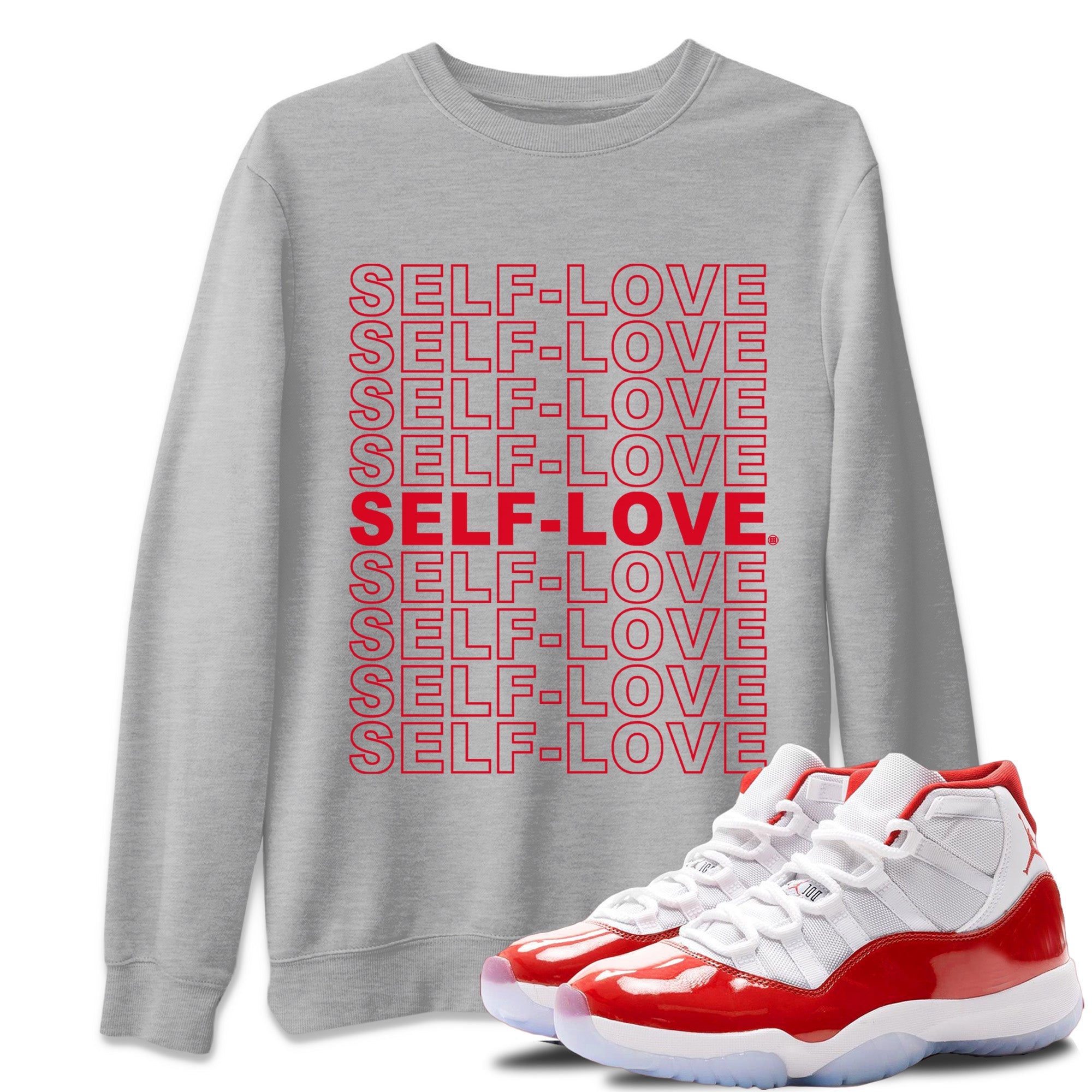 Self Love Unisex Tops - Air Jordan 11 Cherry