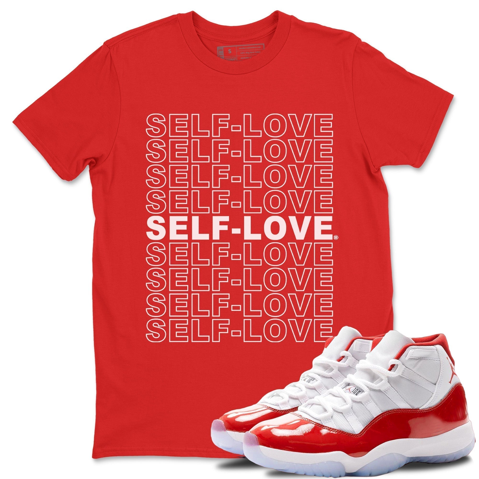 Self Love Unisex Tops - Air Jordan 11 Cherry