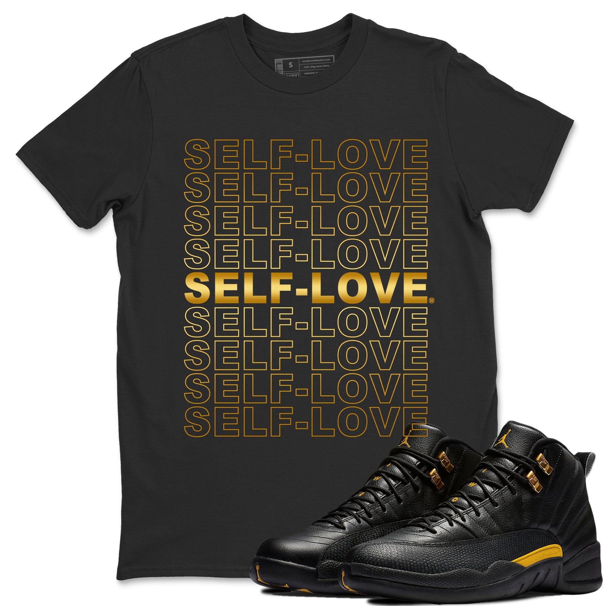 Self Love Unisex Tops - Air Jordan 12 Black Taxi