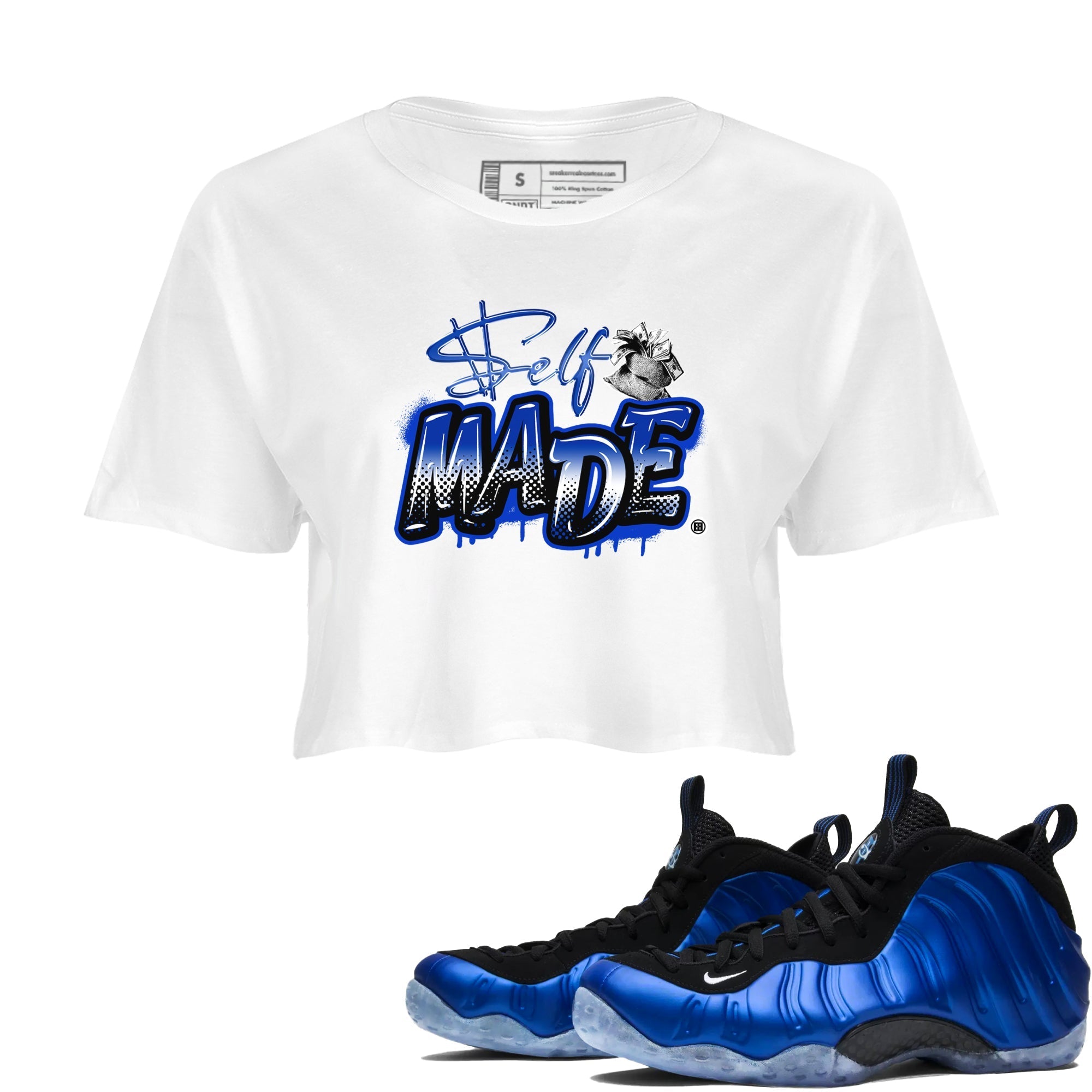 Self Made snkmatch Women's Top - Air Foamposite One Royal