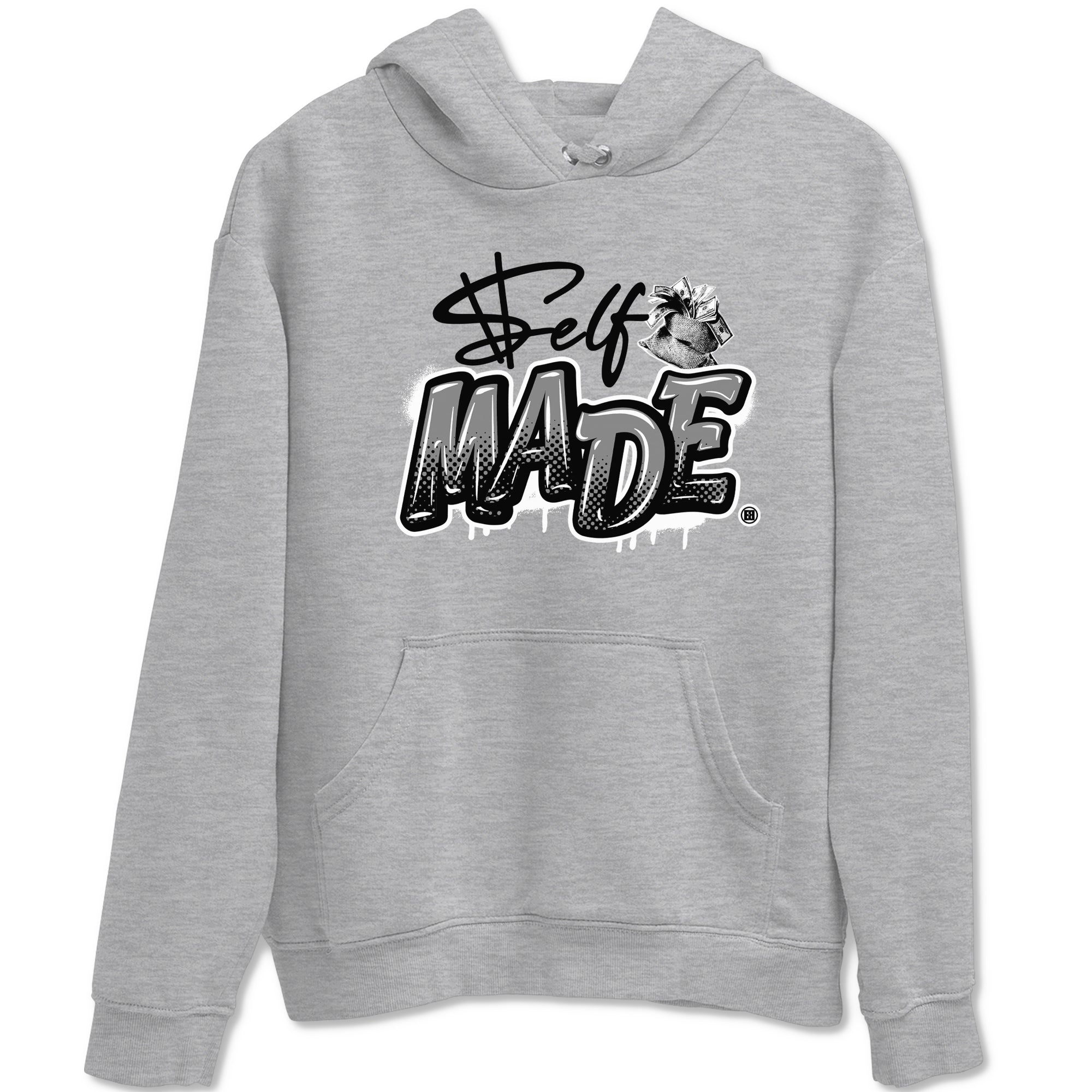 Self Made snkmatch Tees - Air Jordan 12 Black Wolf Grey