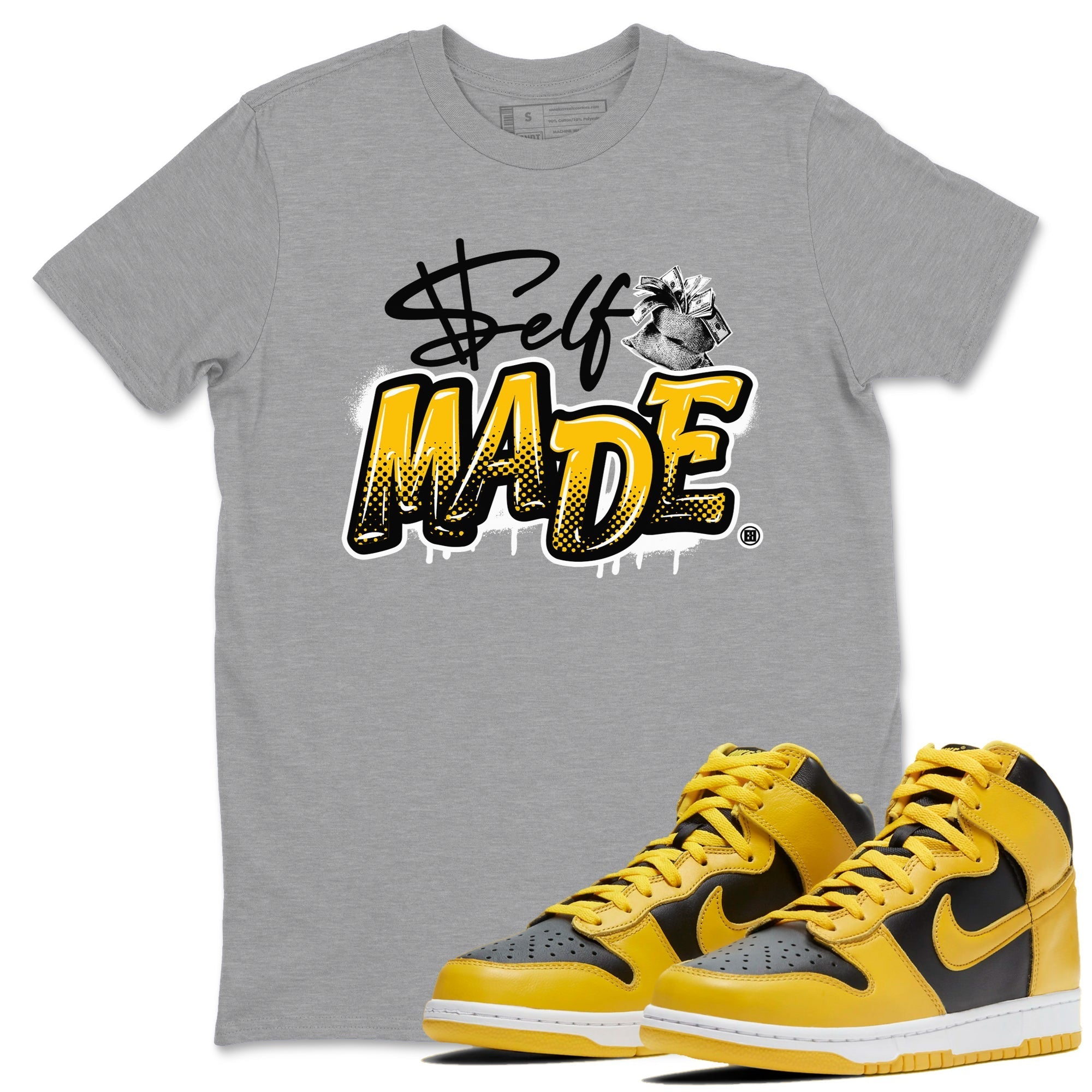 Self Made snkmatch Tees - Dunk High Pollen