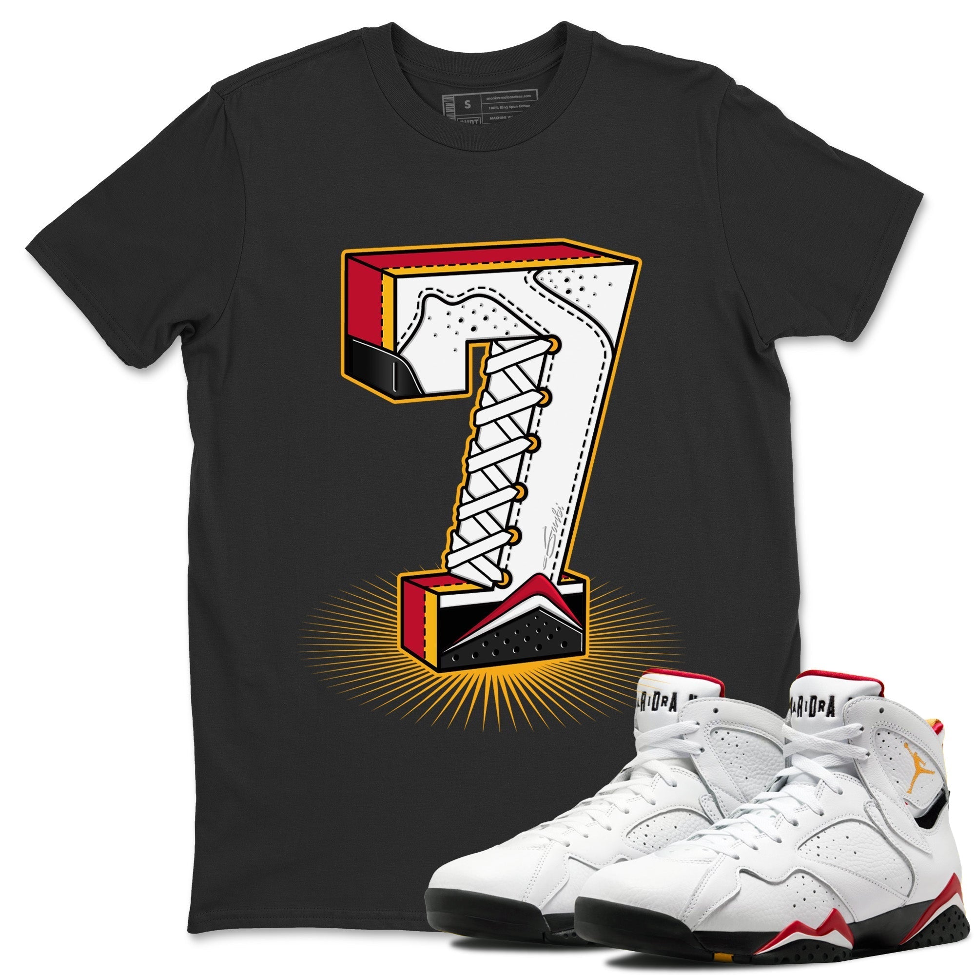 Seven Statue Unisex Tops - Air Jordan 7 Cardinal