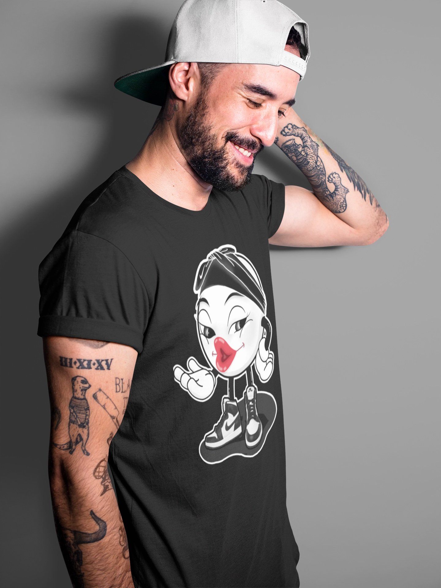 Sexy Chu Unisex Tops - Air Jordan 1 Black White