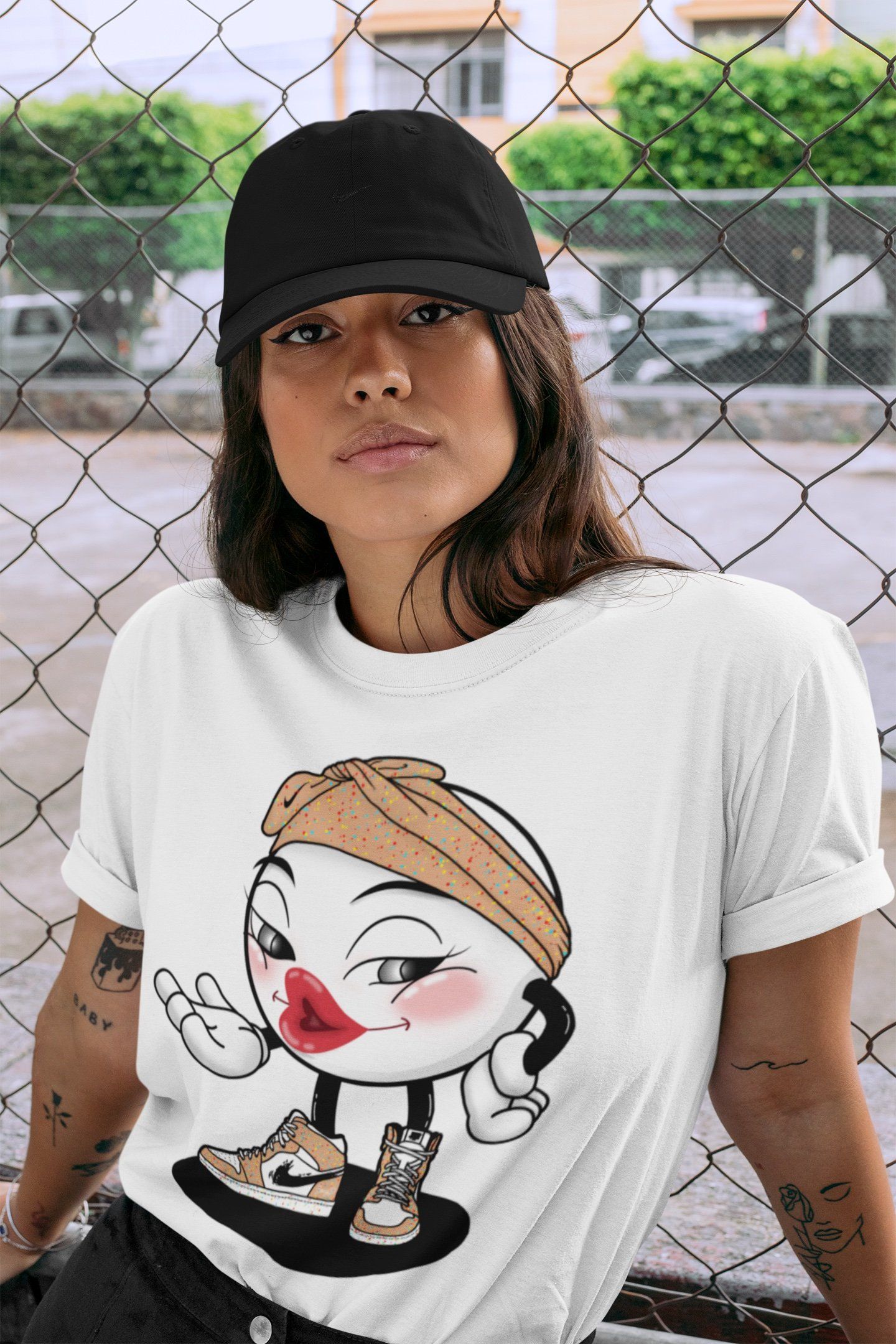 Sexy Chu Unisex Tops - Air Jordan 1 Brushstroke