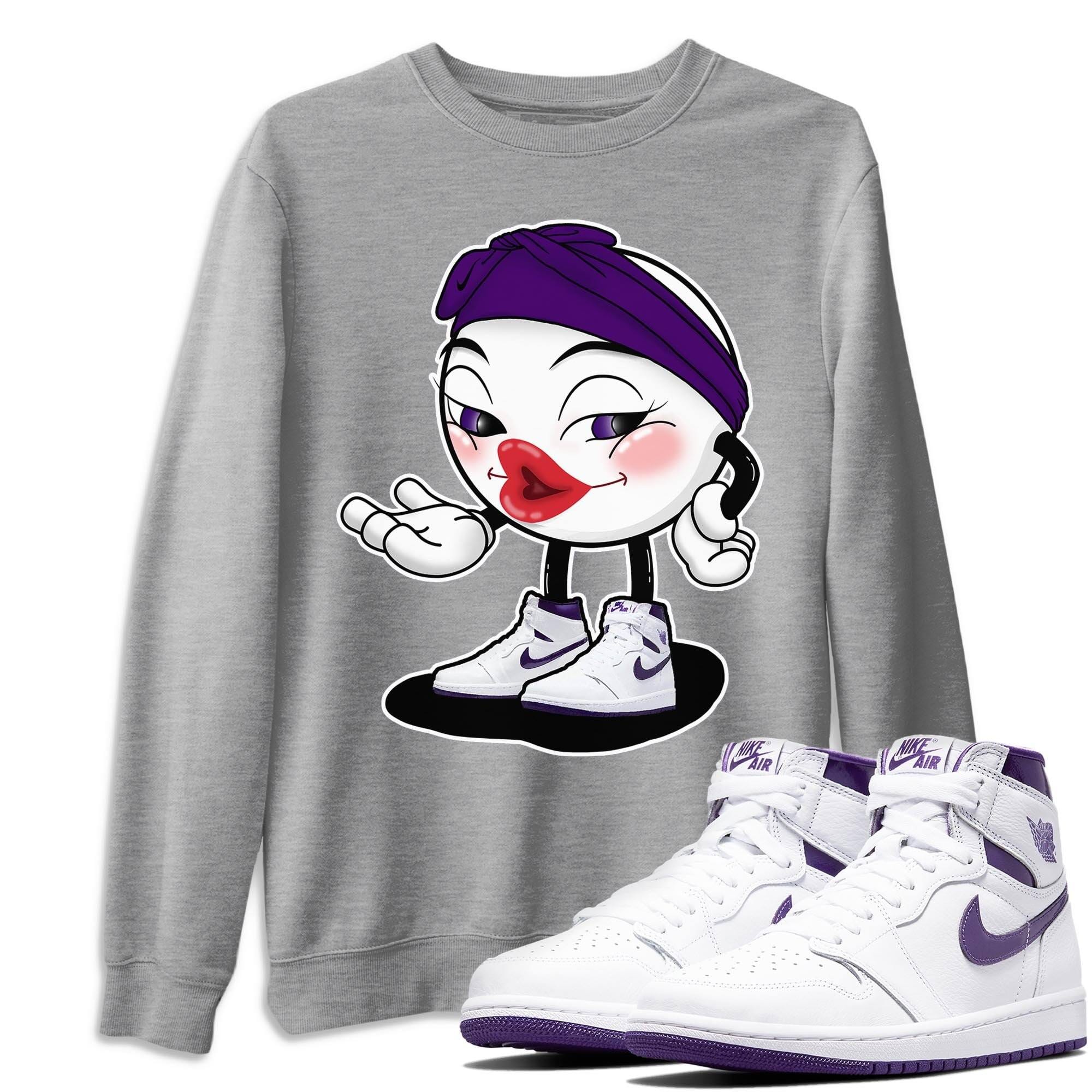 Sexy Chu Unisex Tops - Air Jordan 1 WMNS Court Purple