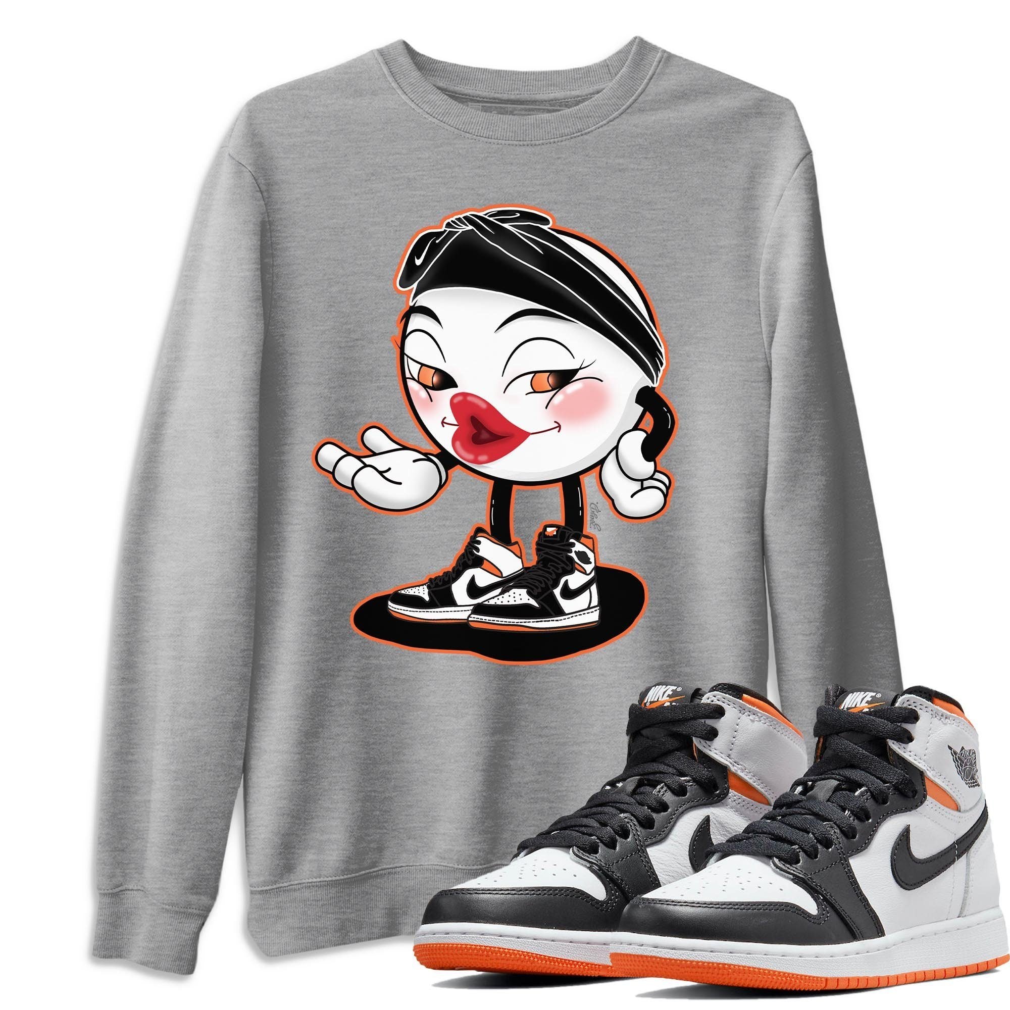 Sexy Chu Unisex Tops - Air Jordan 1 Electro Orange