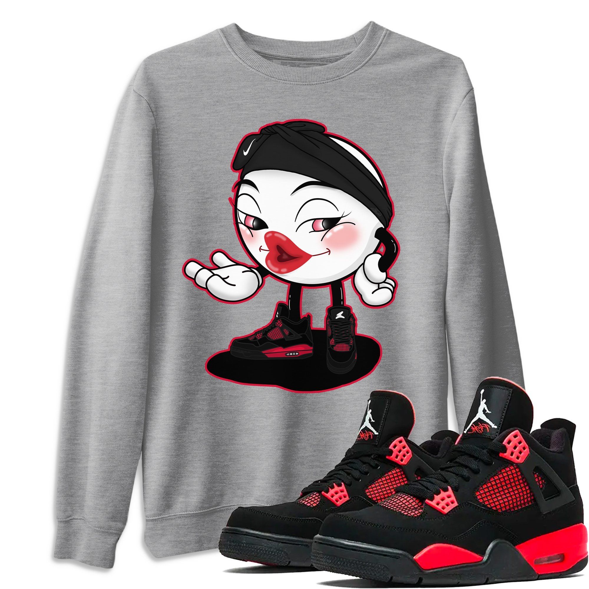 Sexy Chu Unisex Tops - Air Jordan 4 Red Thunder
