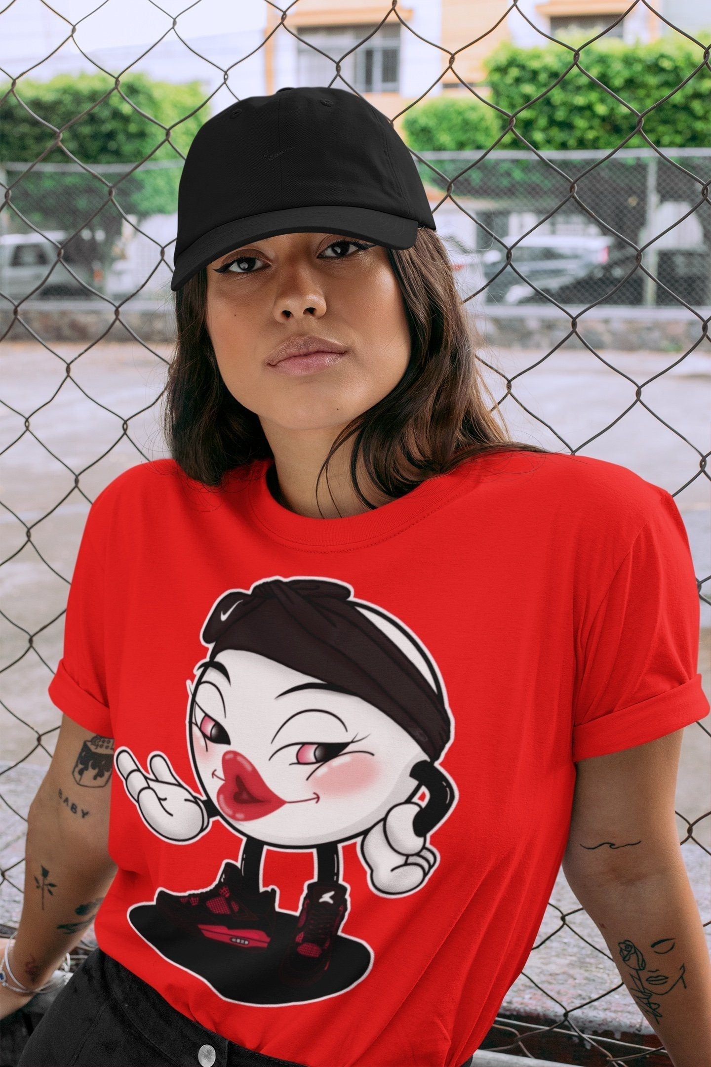 Sexy Chu Unisex Tops - Air Jordan 4 Red Thunder