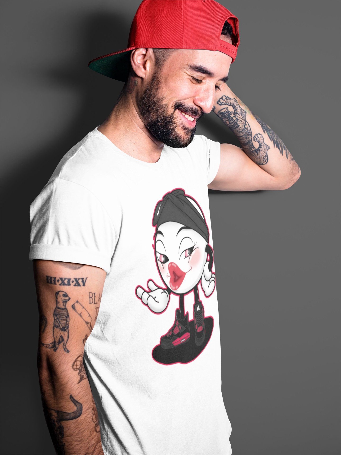 Sexy Chu Unisex Tops - Air Jordan 4 Red Thunder