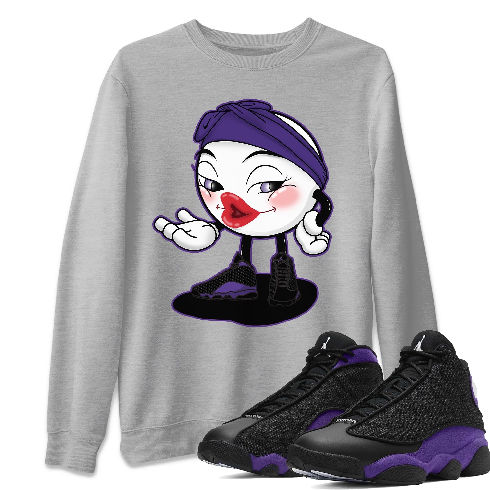 Sexy Chu Unisex Tops - Air Jordan 13 Court Purple