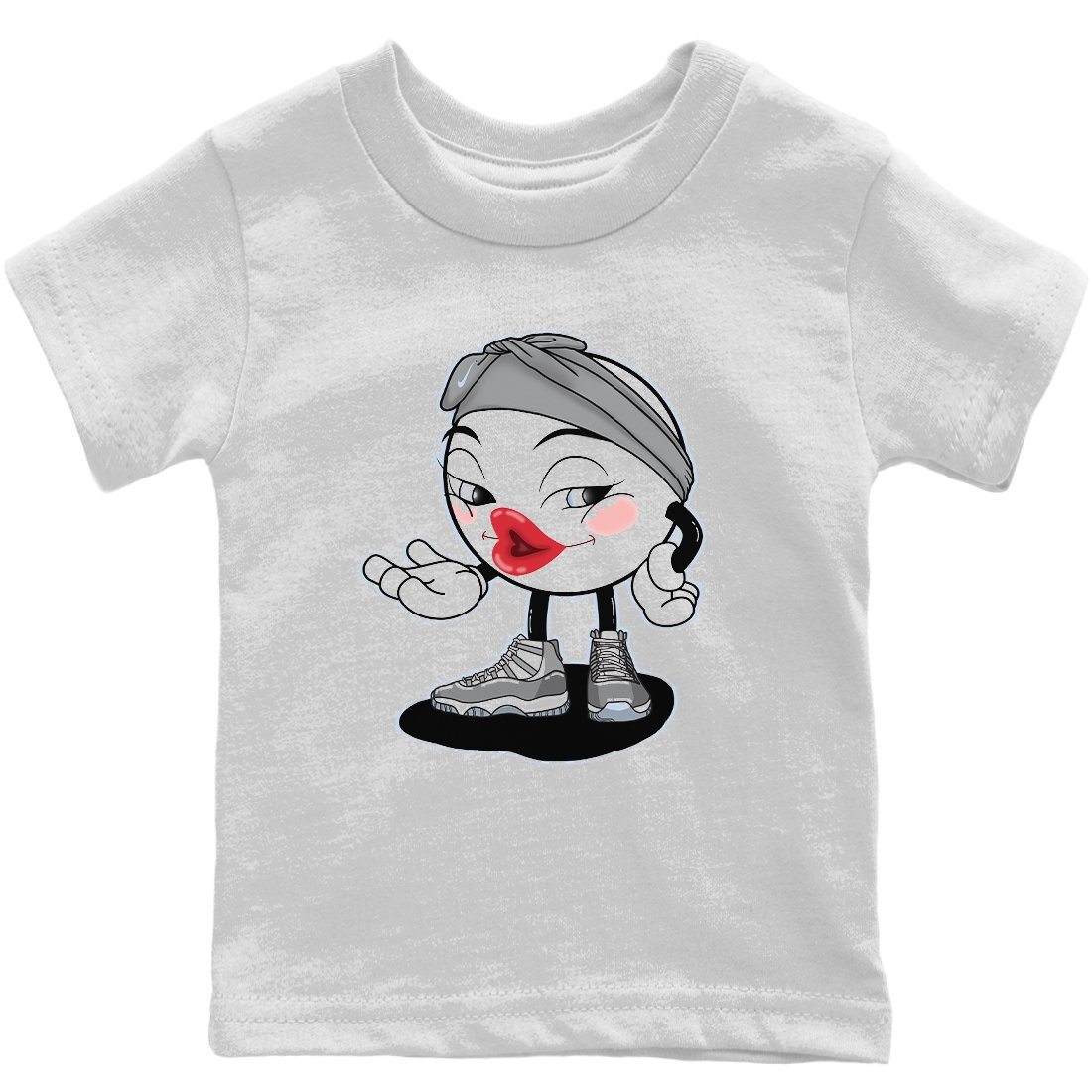 Sexy Chu Kids Tops - Air Jordan 11 Cool Grey