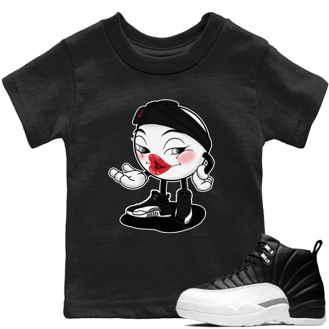 Sexy Chu Kids Tops - Air Jordan 12 Playoffs
