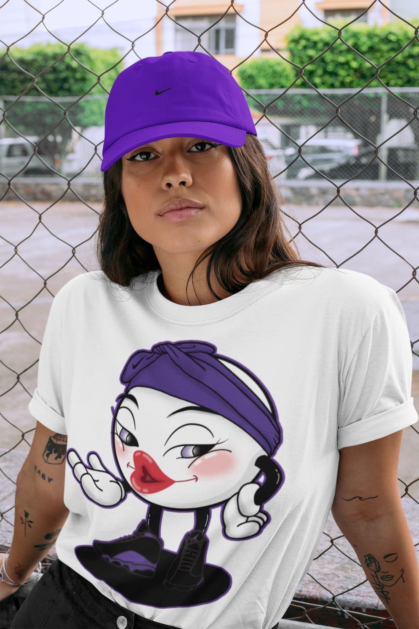 Sexy Chu Unisex Tops - Air Jordan 13 Court Purple