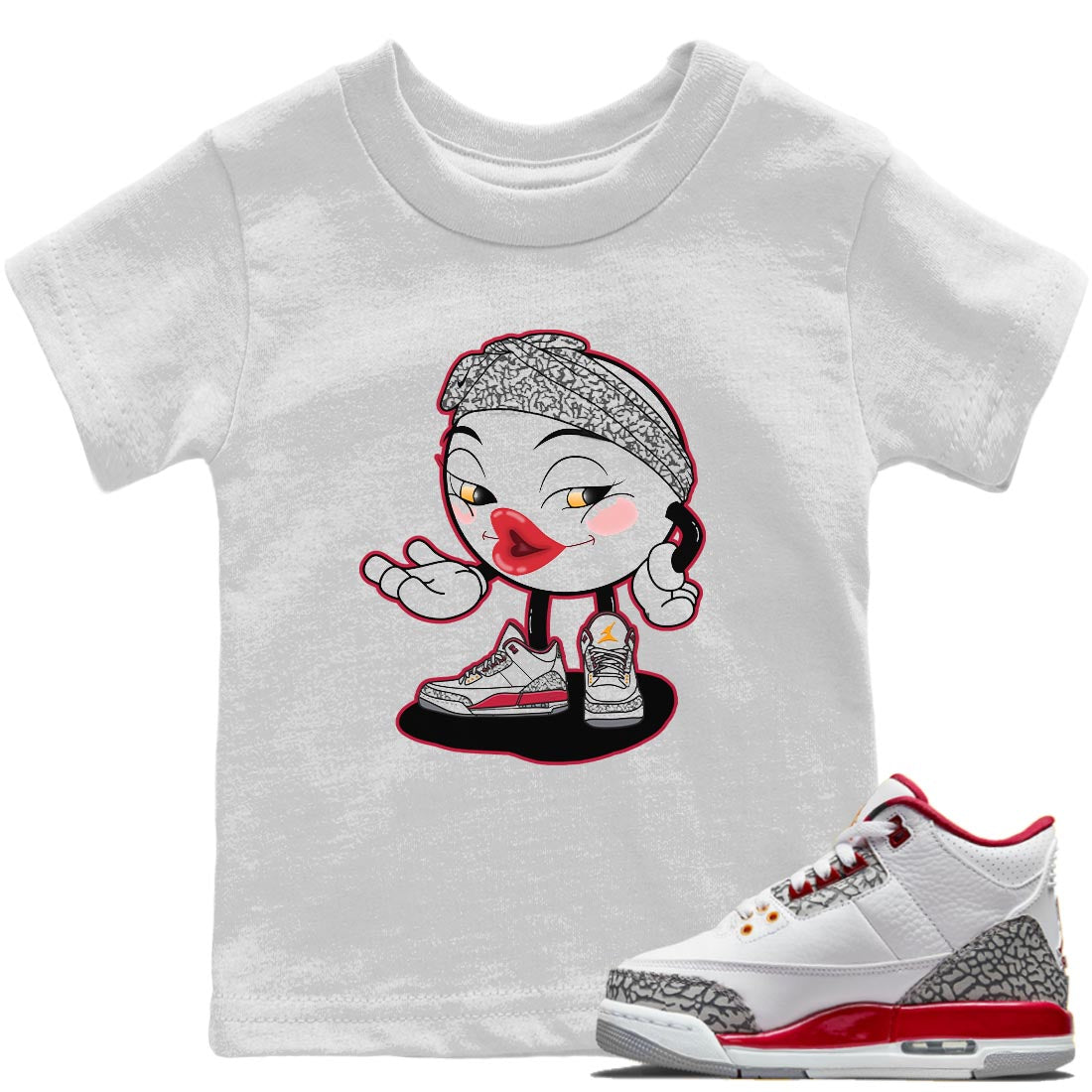 Sexy Chu Kids Tops - Air Jordan 3 Cardinal