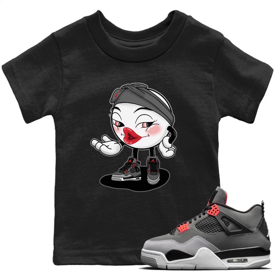 Sexy Chu Kids Tops - Air Jordan 4 Infrared