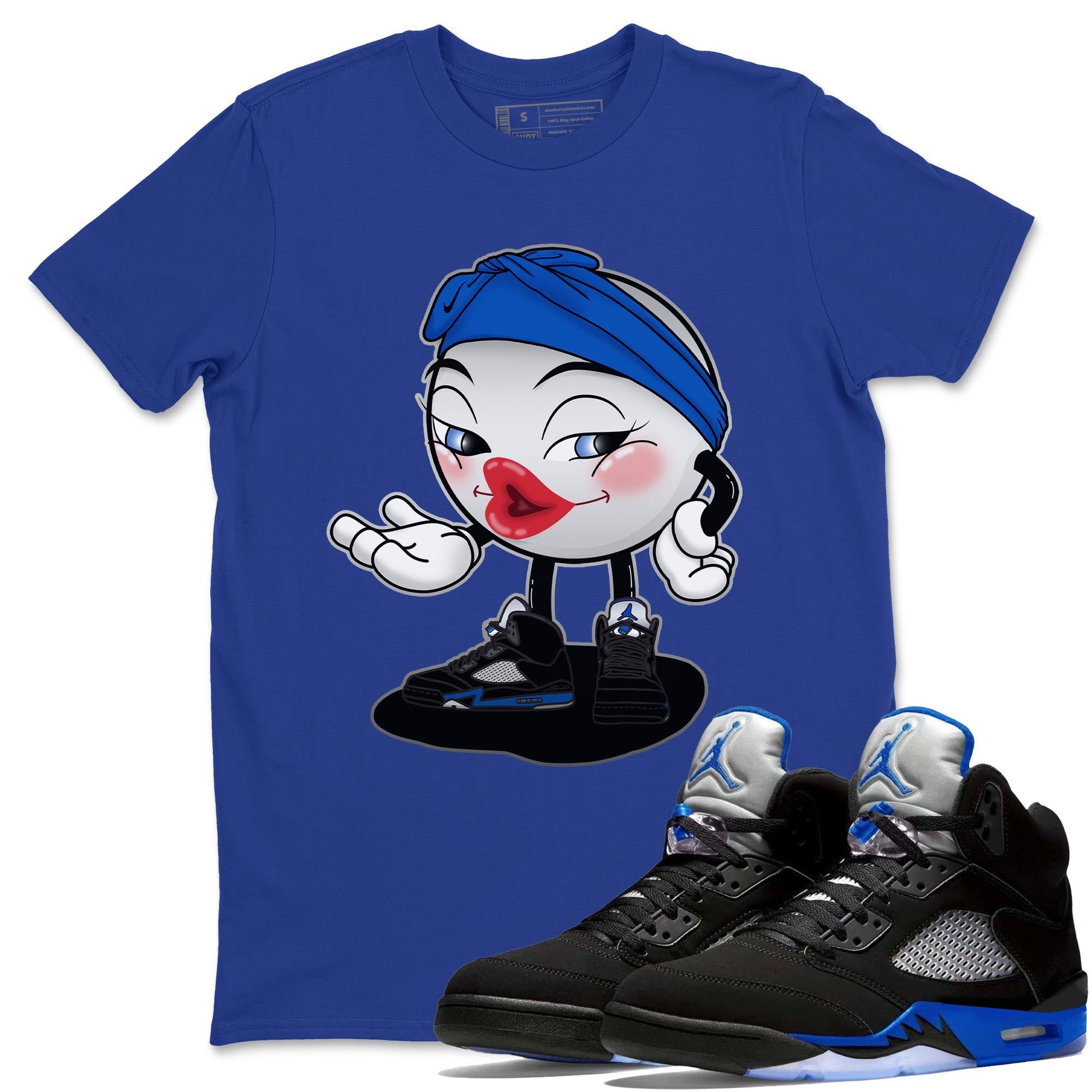 Sexy Chu Unisex Tops - Air Jordan 5 Racer Blue