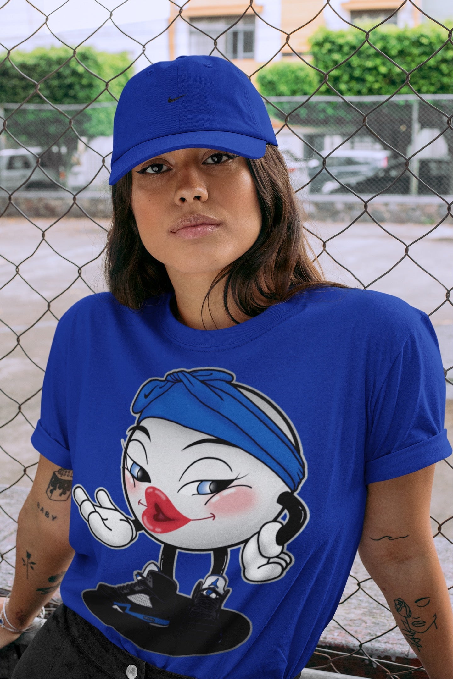 Sexy Chu Unisex Tops - Air Jordan 5 Racer Blue