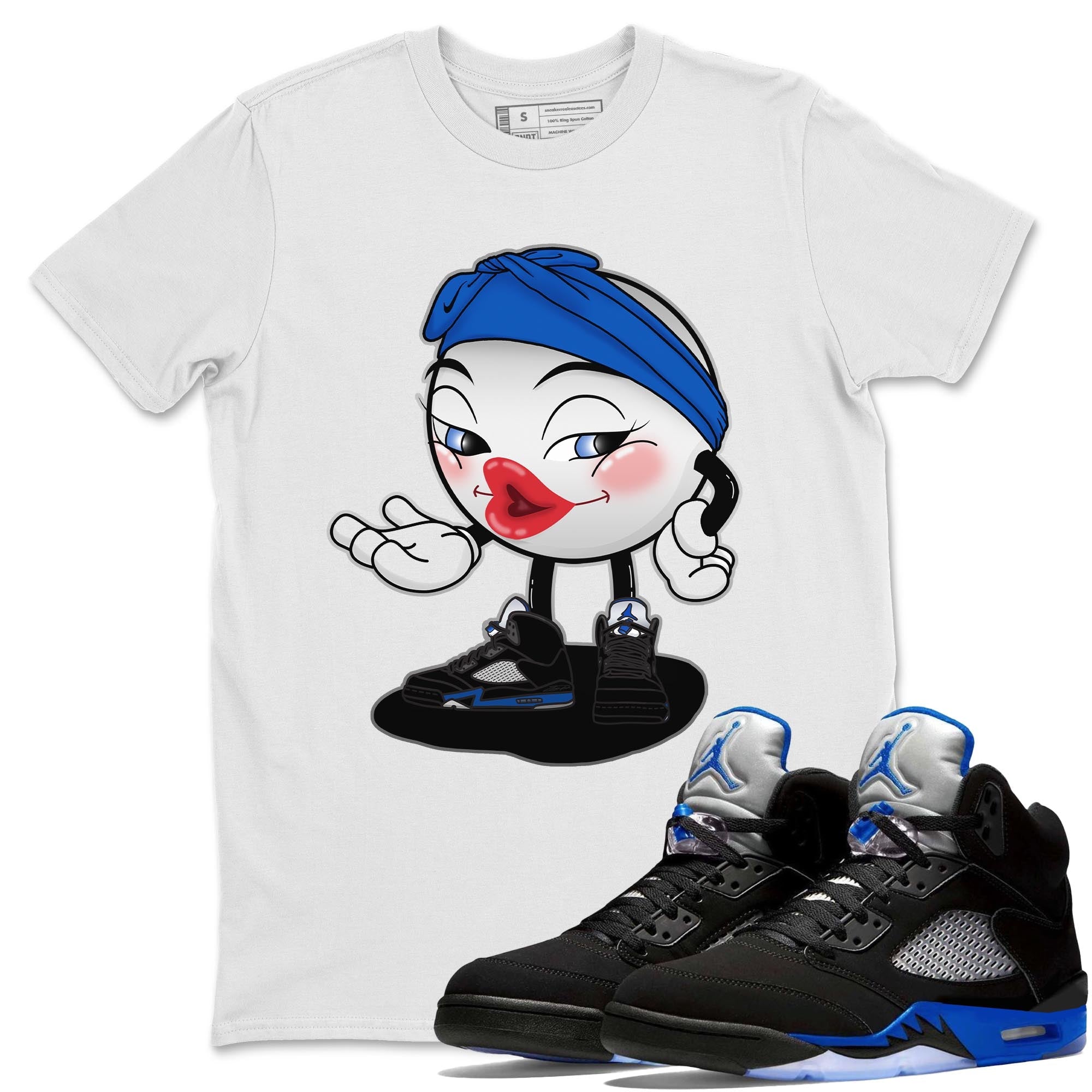 Sexy Chu Unisex Tops - Air Jordan 5 Racer Blue