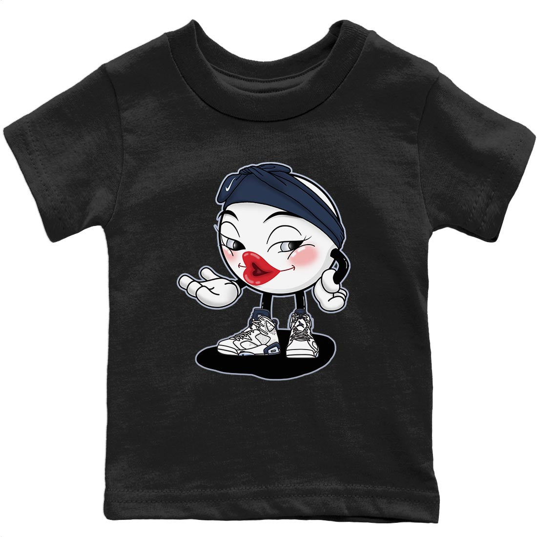 Sexy Chu Kids Tops - Air Jordan 6 Midnight Navy