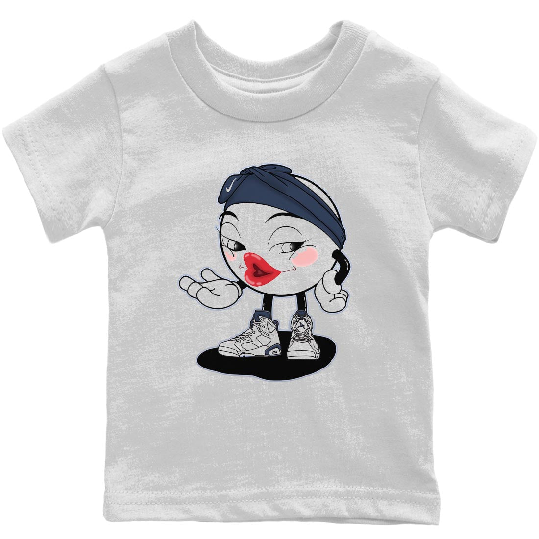 Sexy Chu Kids Tops - Air Jordan 6 Midnight Navy