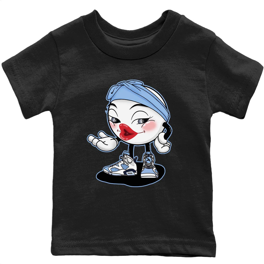 Sexy Chu Kids Tops - Air Jordan 6 UNC