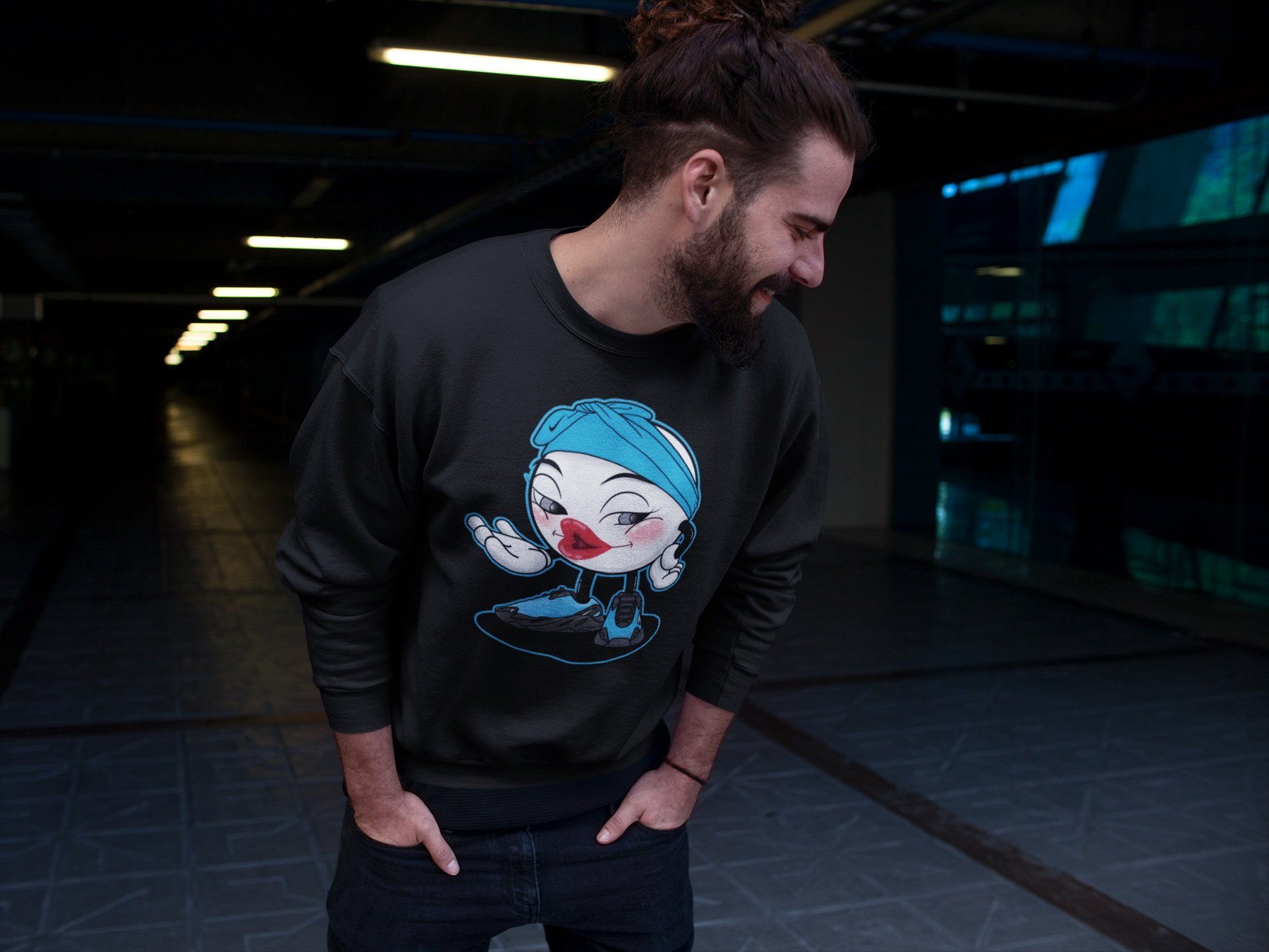 Sexy Chu Unisex Tops - Yeezy 700 Bright Cyan
