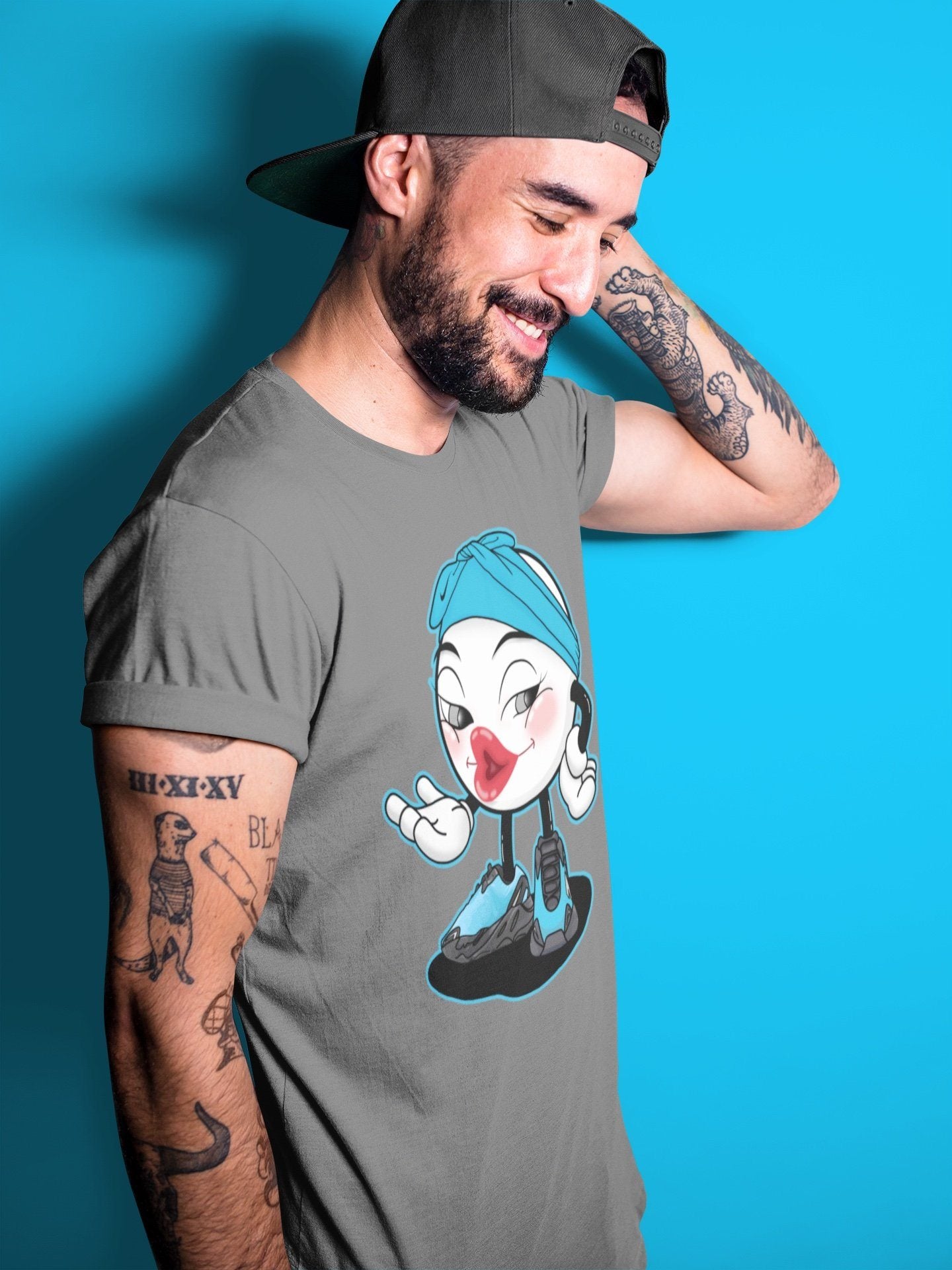 Sexy Chu Unisex Tops - Yeezy 700 Bright Cyan