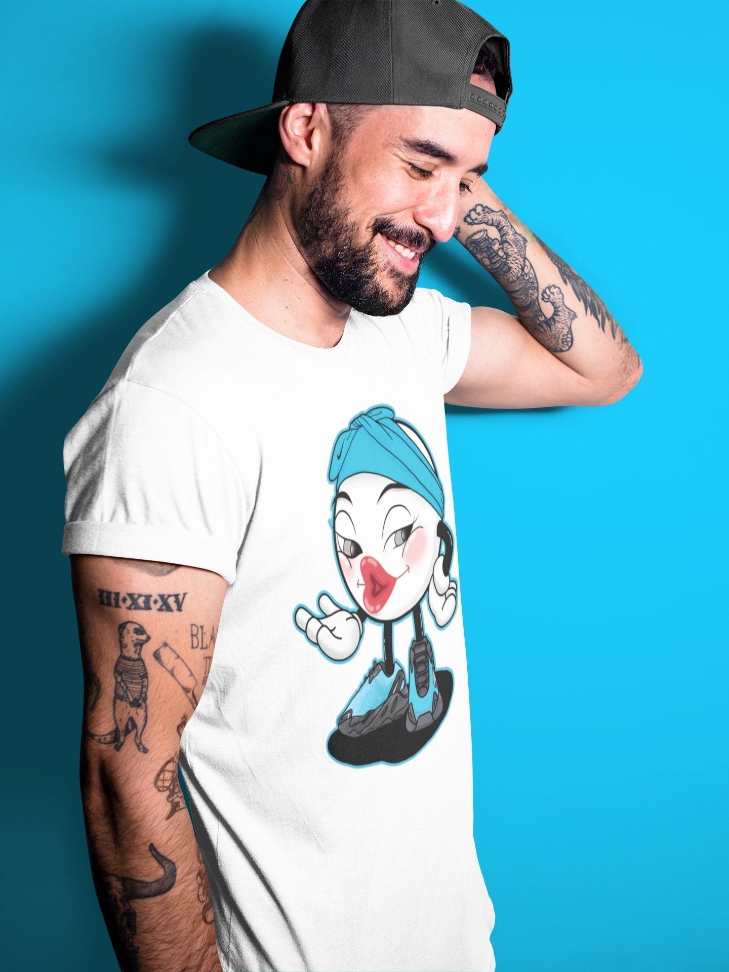 Sexy Chu Unisex Tops - Yeezy 700 Bright Cyan