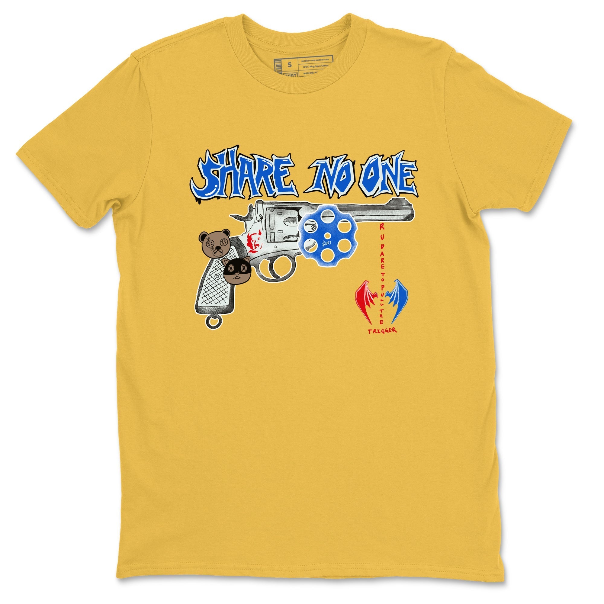 Share No One snkmatch Tees - Air Jordan 1 Travis Scott Canary