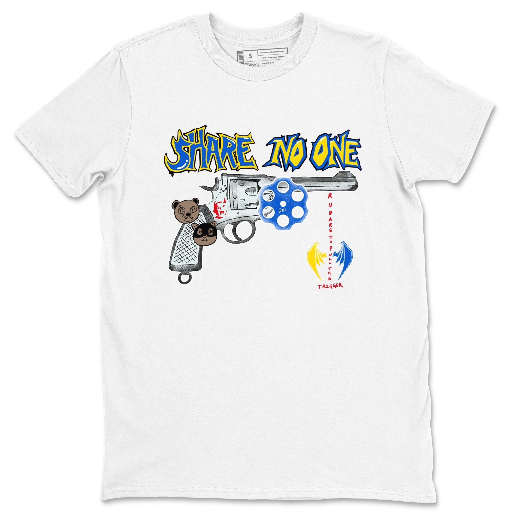 Share No One snkmatch Tees - Air Jordan 1 Travis Scott Canary