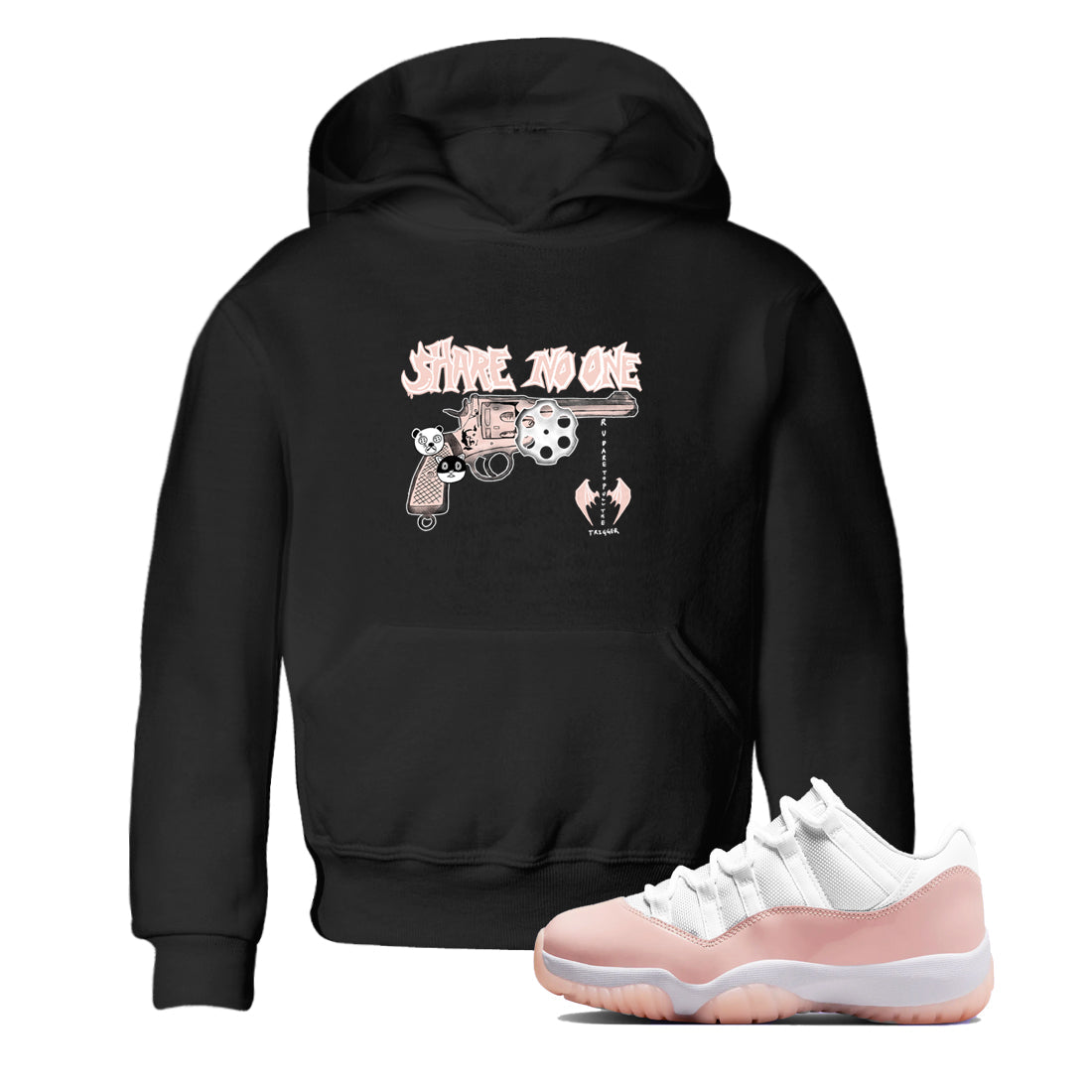Share No One snkmatch Tees Kids - Air Jordan 11 Legend Pink