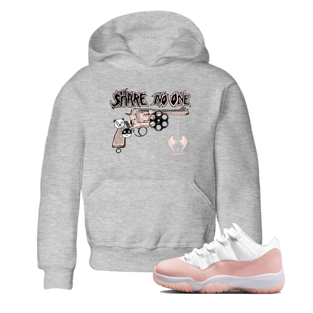 Share No One snkmatch Tees Kids - Air Jordan 11 Legend Pink