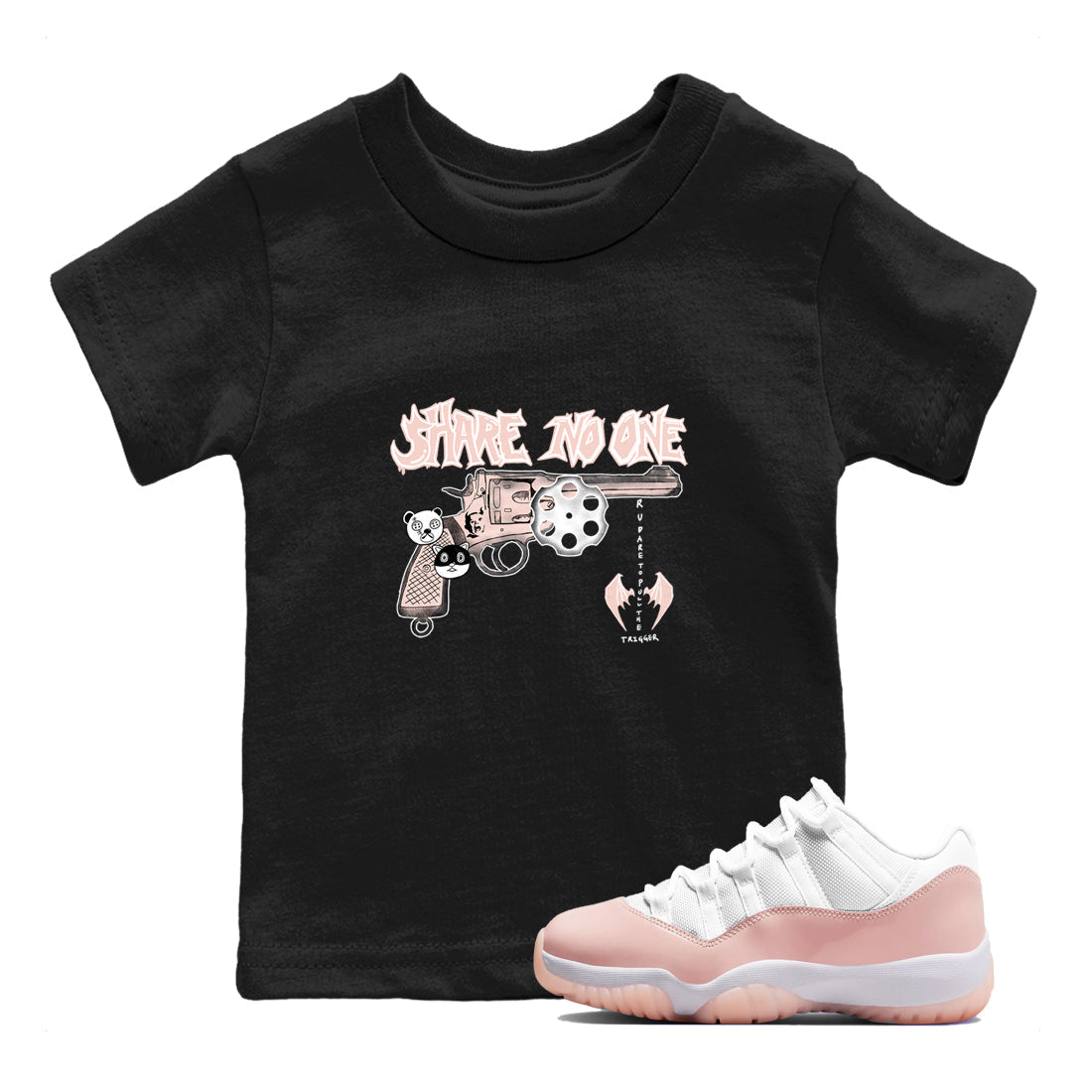 Share No One snkmatch Tees Kids - Air Jordan 11 Legend Pink