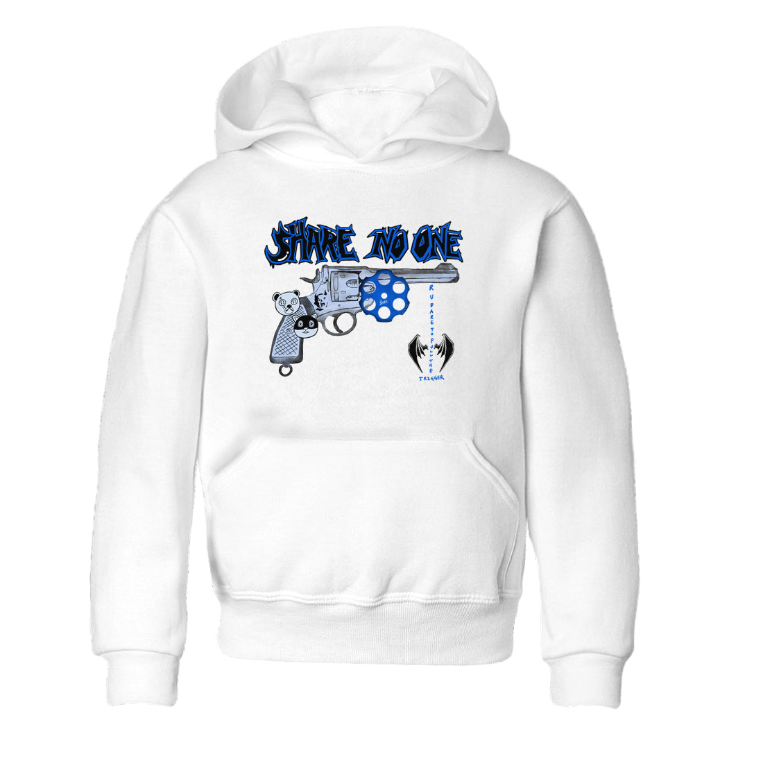 Share No One snkmatch Tees Kids - Air Jordan 11 Black and Varsity Royal