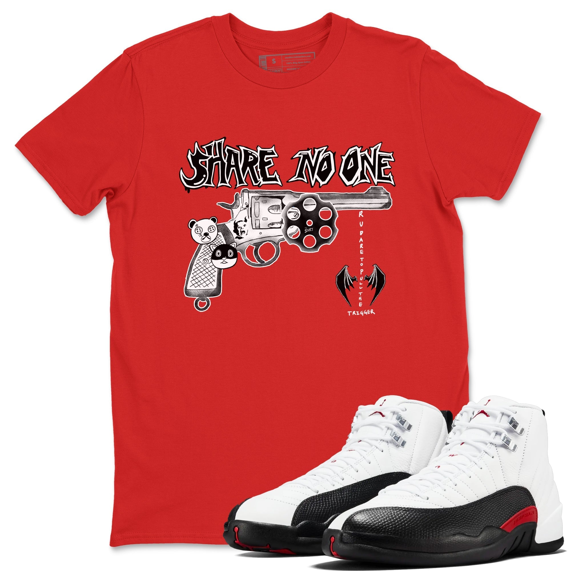 Share No One snkmatch Tees - Air Jordan 12 Taxi Flip
