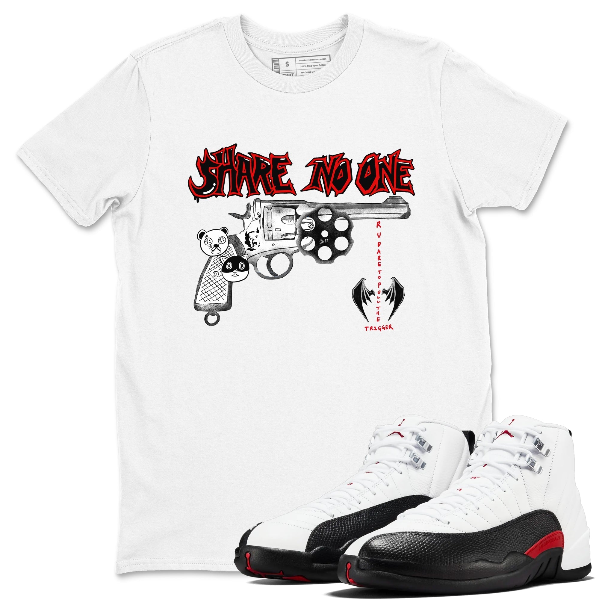 Share No One snkmatch Tees - Air Jordan 12 Taxi Flip