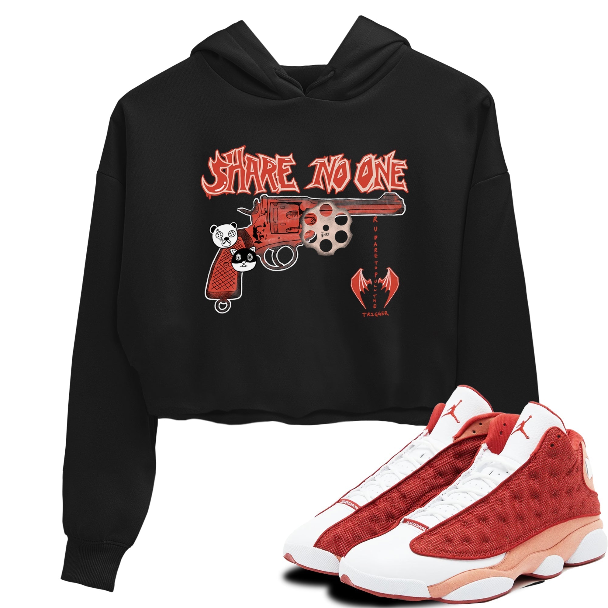 Share No One snkmatch Women's Top - Air Jordan 13 Dune Red