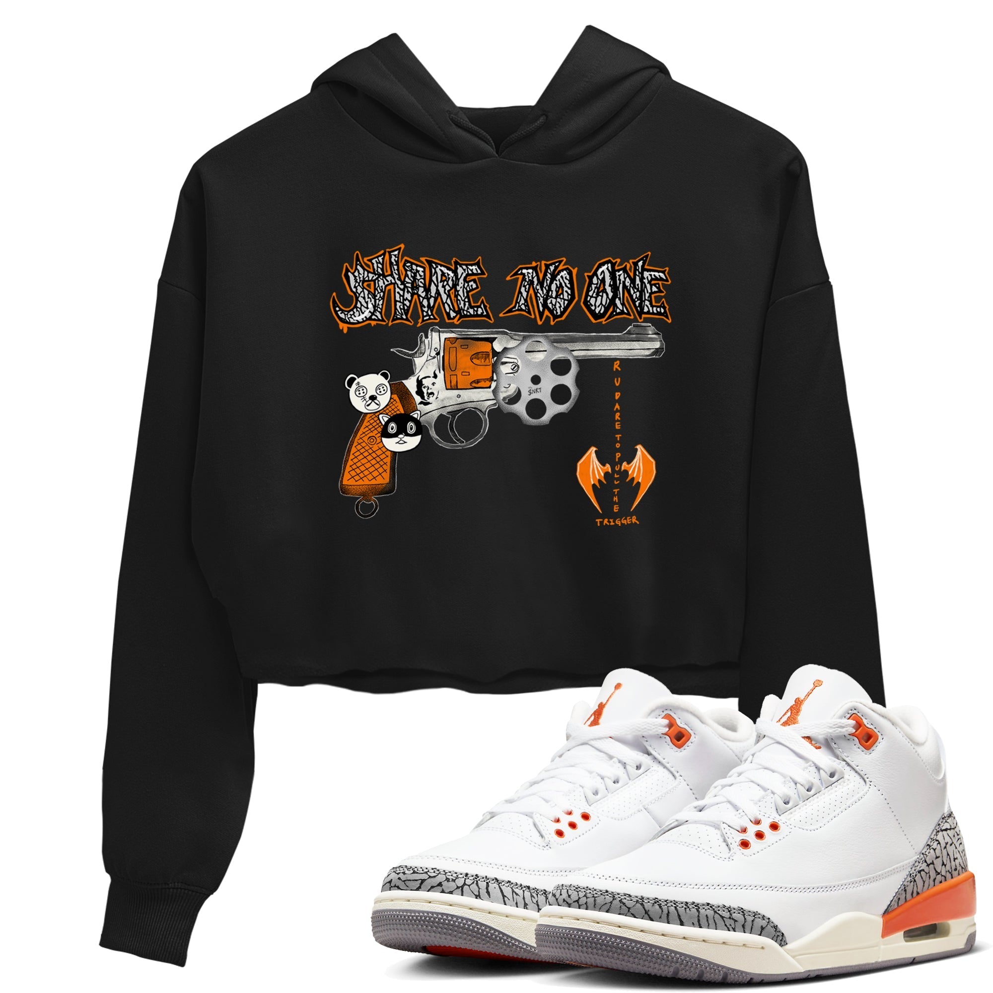 Share No One snkmatch Women's Top - Air Jordan 3 Georgia Peach