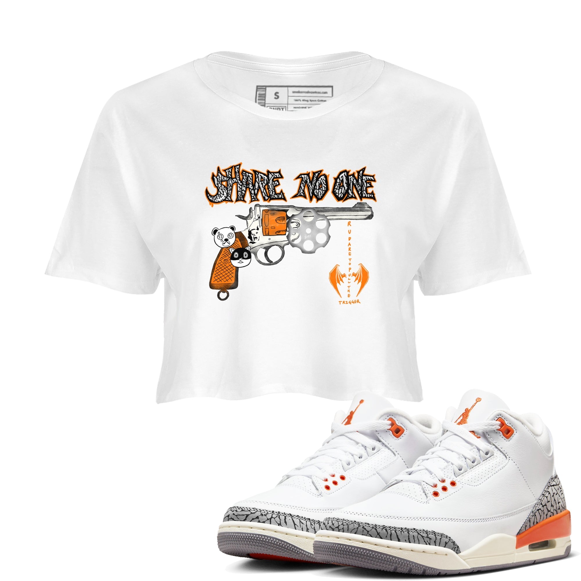 Share No One snkmatch Women's Top - Air Jordan 3 Georgia Peach