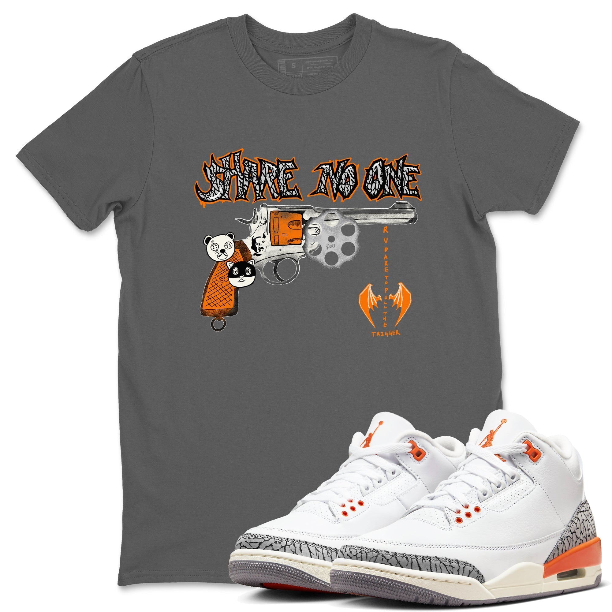 Share No One snkmatch Tees - Air Jordan 3 Georgia Peach