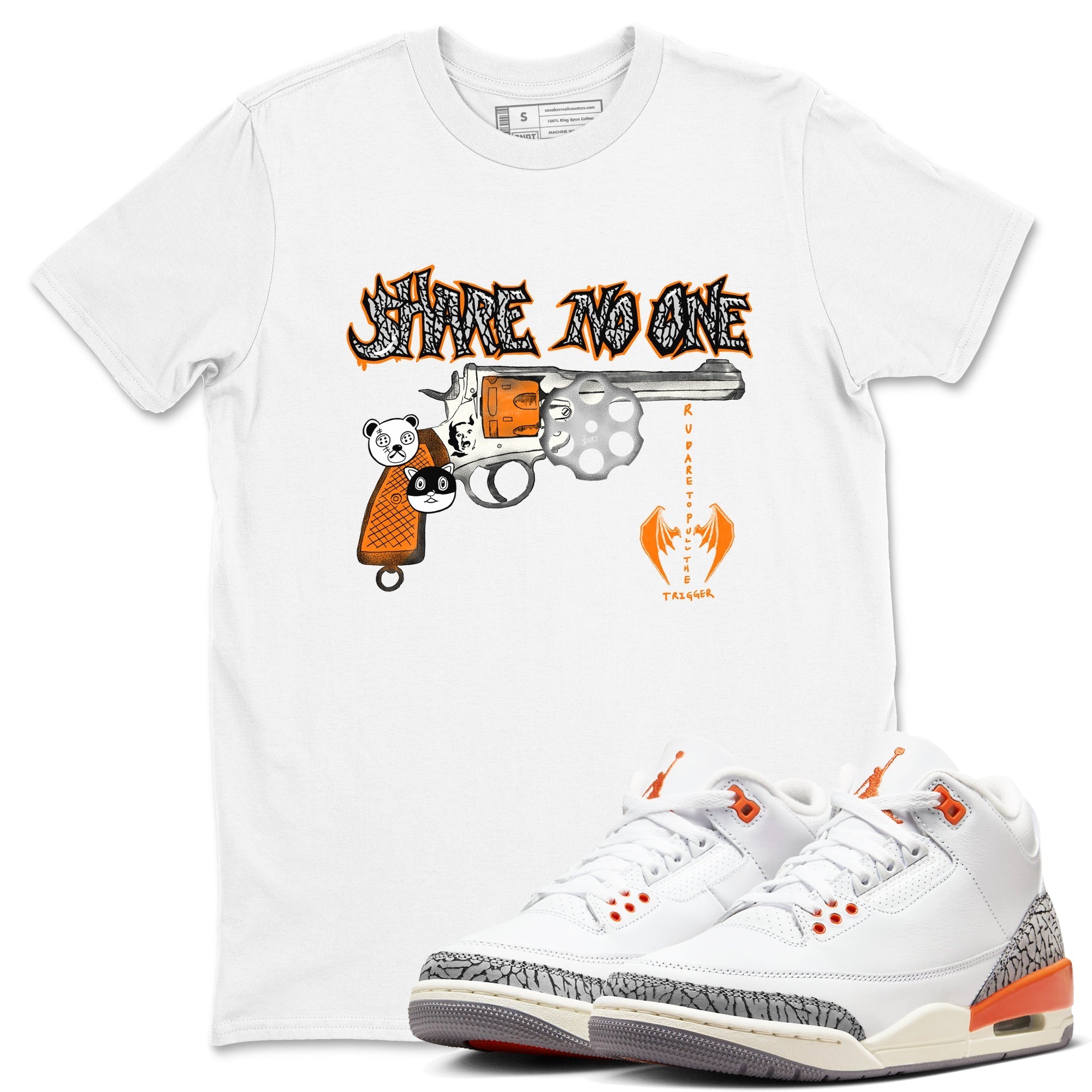 Share No One snkmatch Tees - Air Jordan 3 Georgia Peach