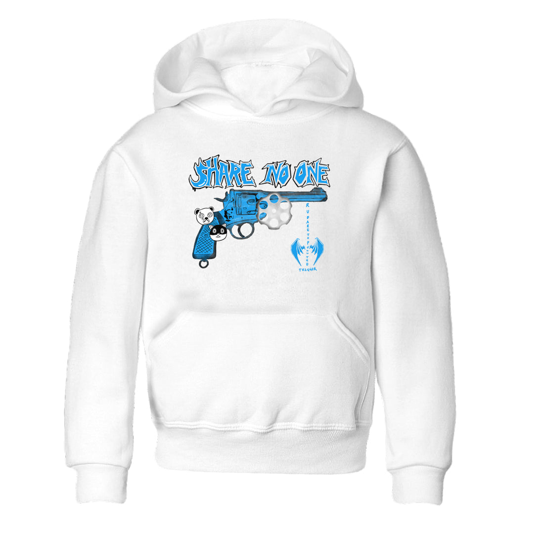 Share No One snkmatch Tees Kids - Air Jordan 4 Military Blue
